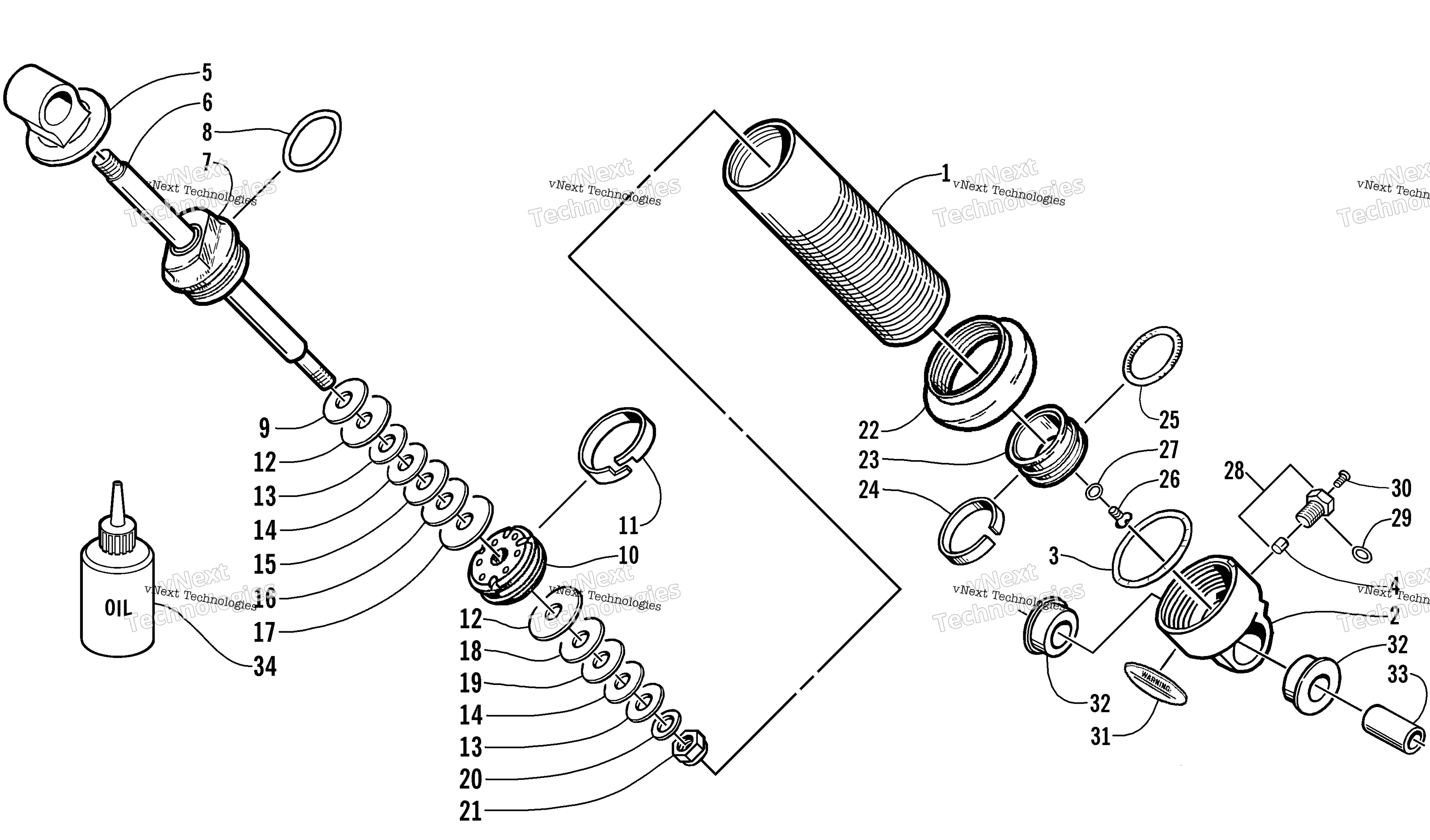 Задняя часть Suspension Front Arm Shock Absorber