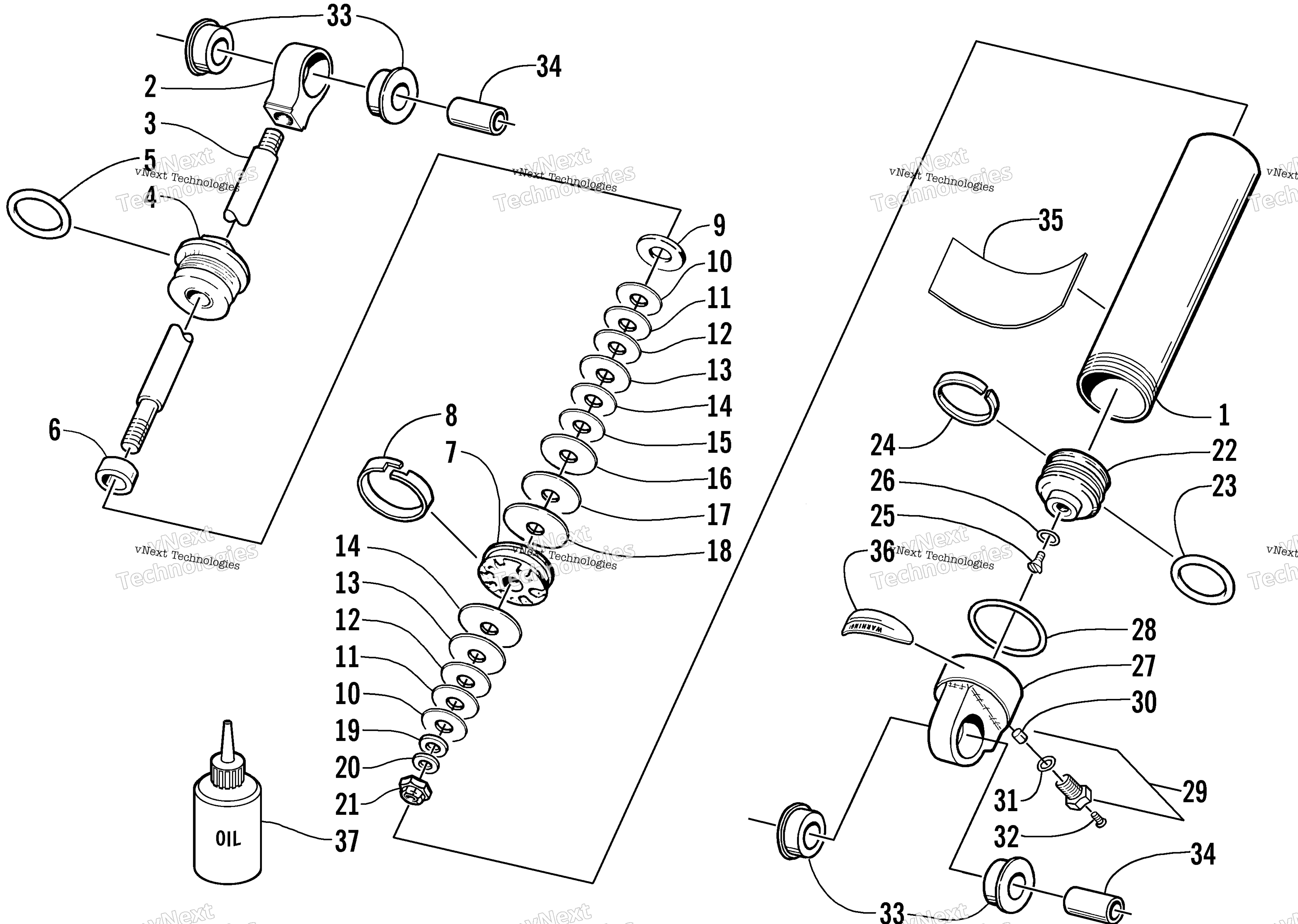 Задняя часть Suspension Rear Arm Shock Absorber