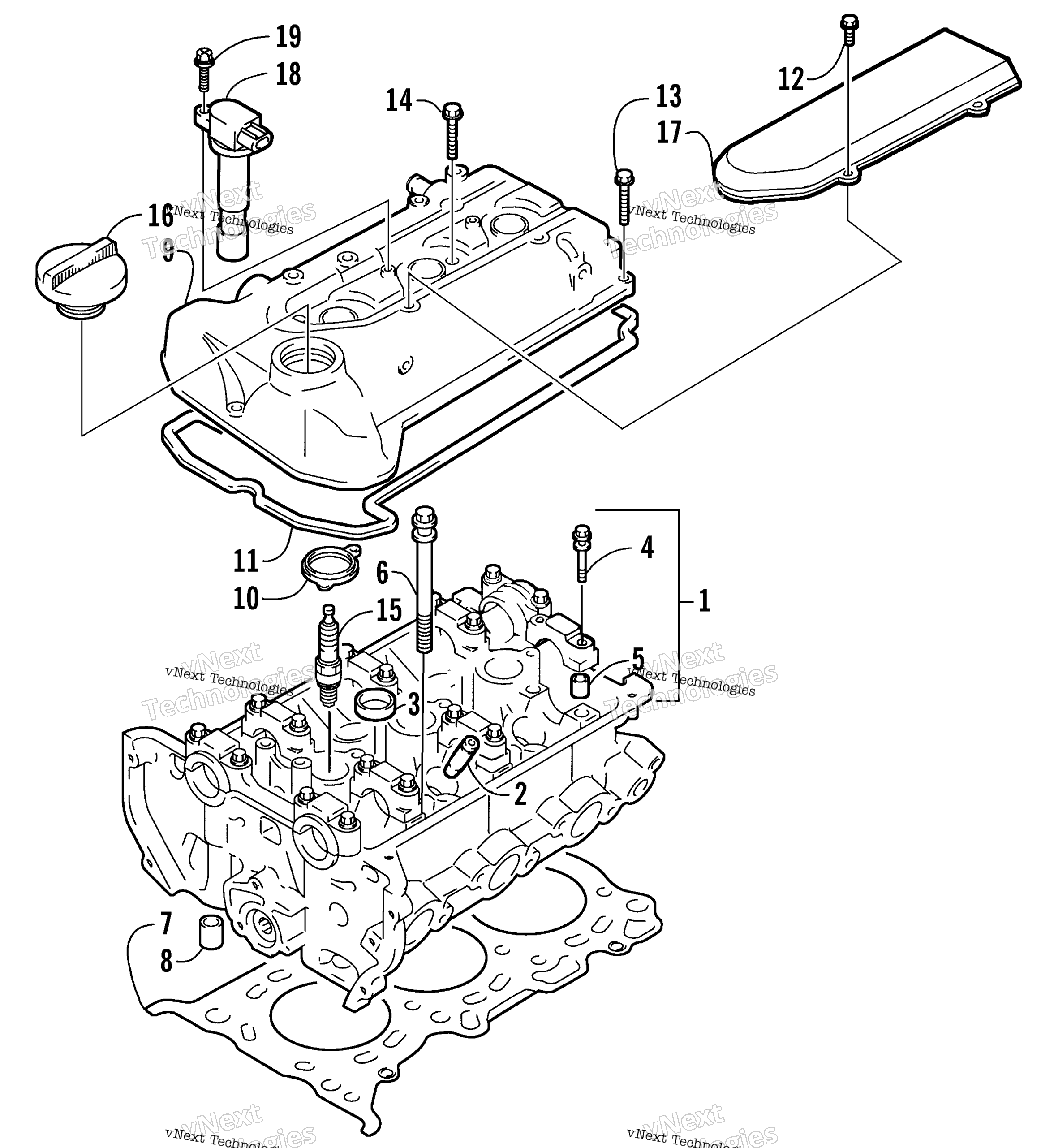 Цилиндр Head Assembly