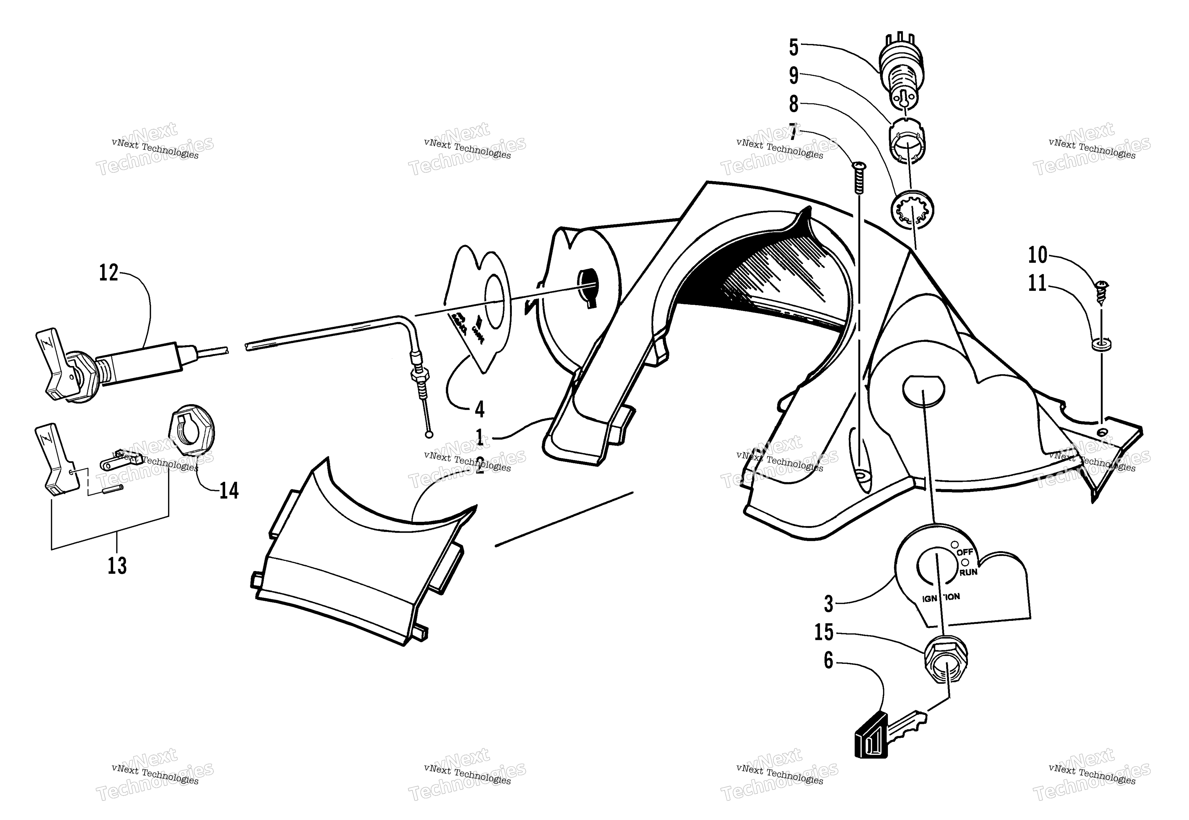 Консоль And Switch Assembly