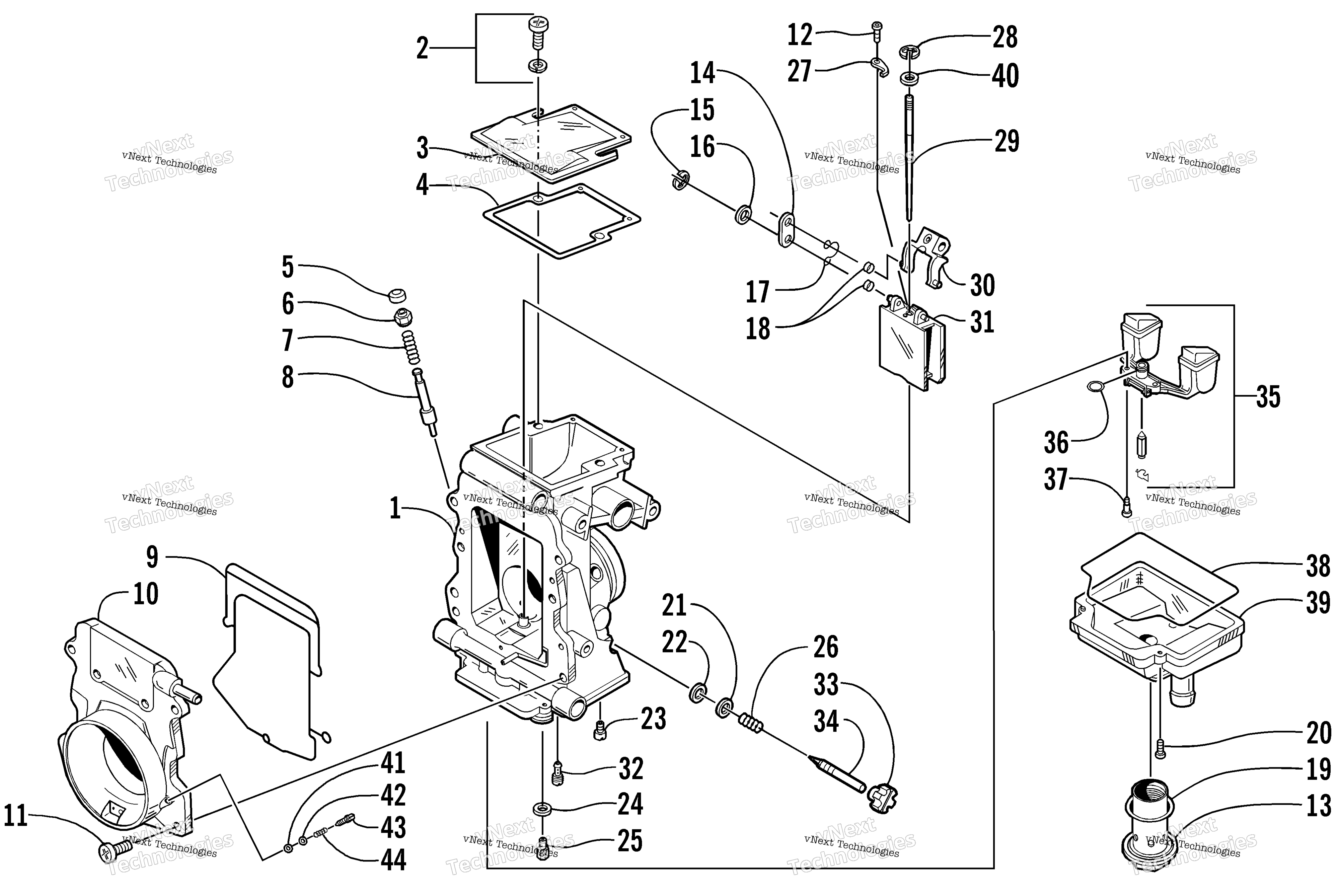 Карбюратор - Internal Parts