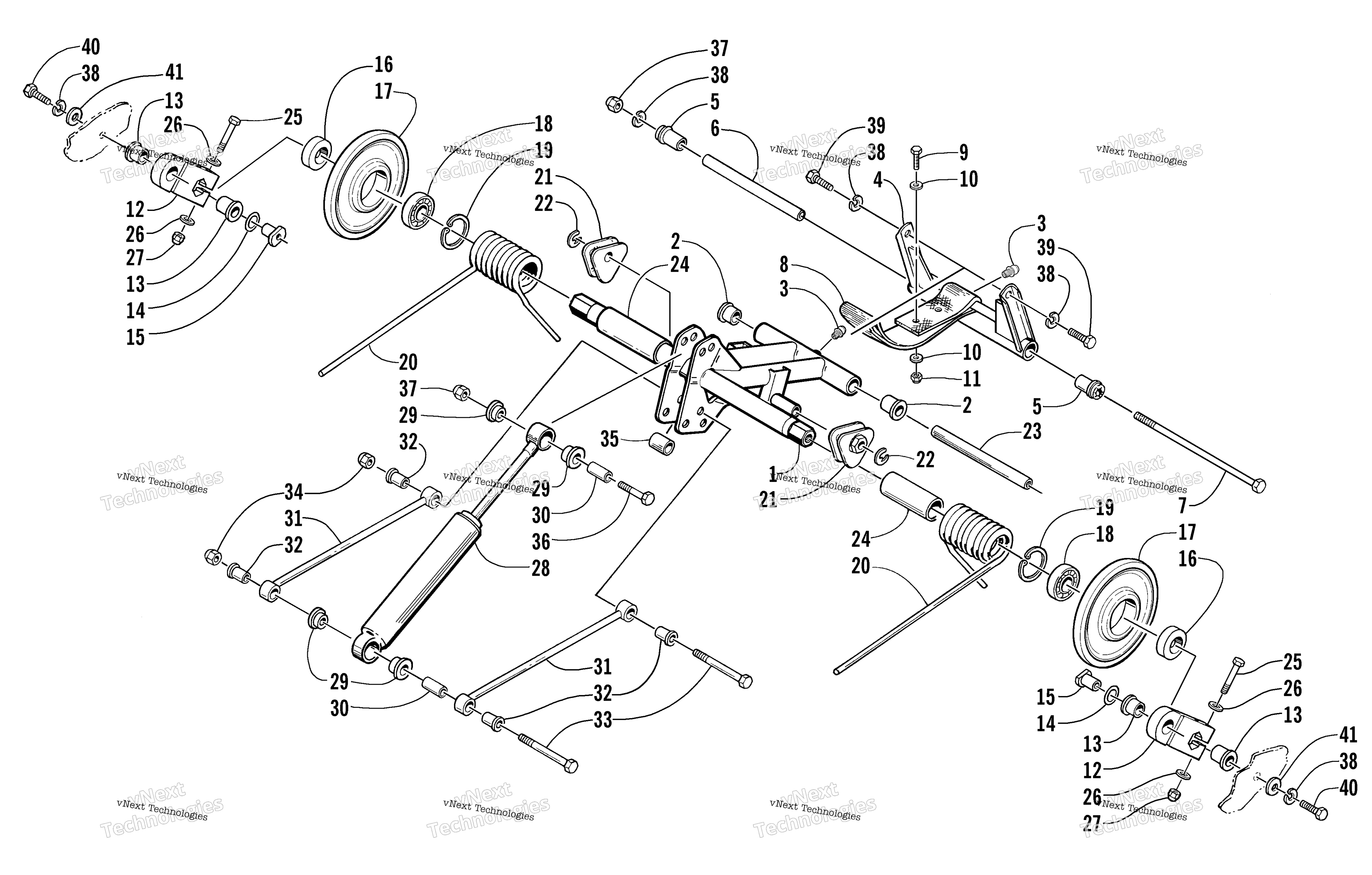 Задняя часть Suspension Rear Arm Assembly