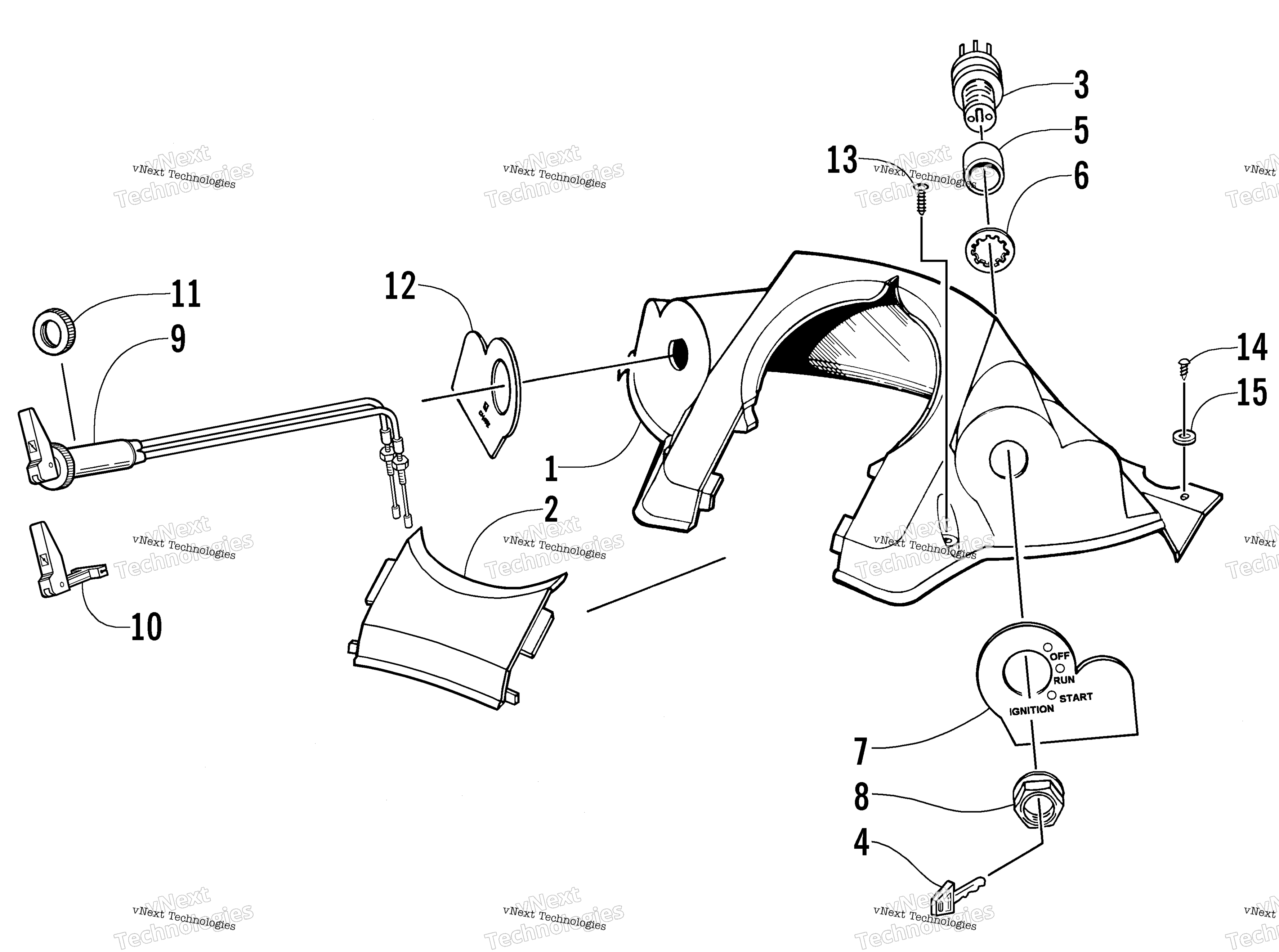 Консоль And Switch Assembly