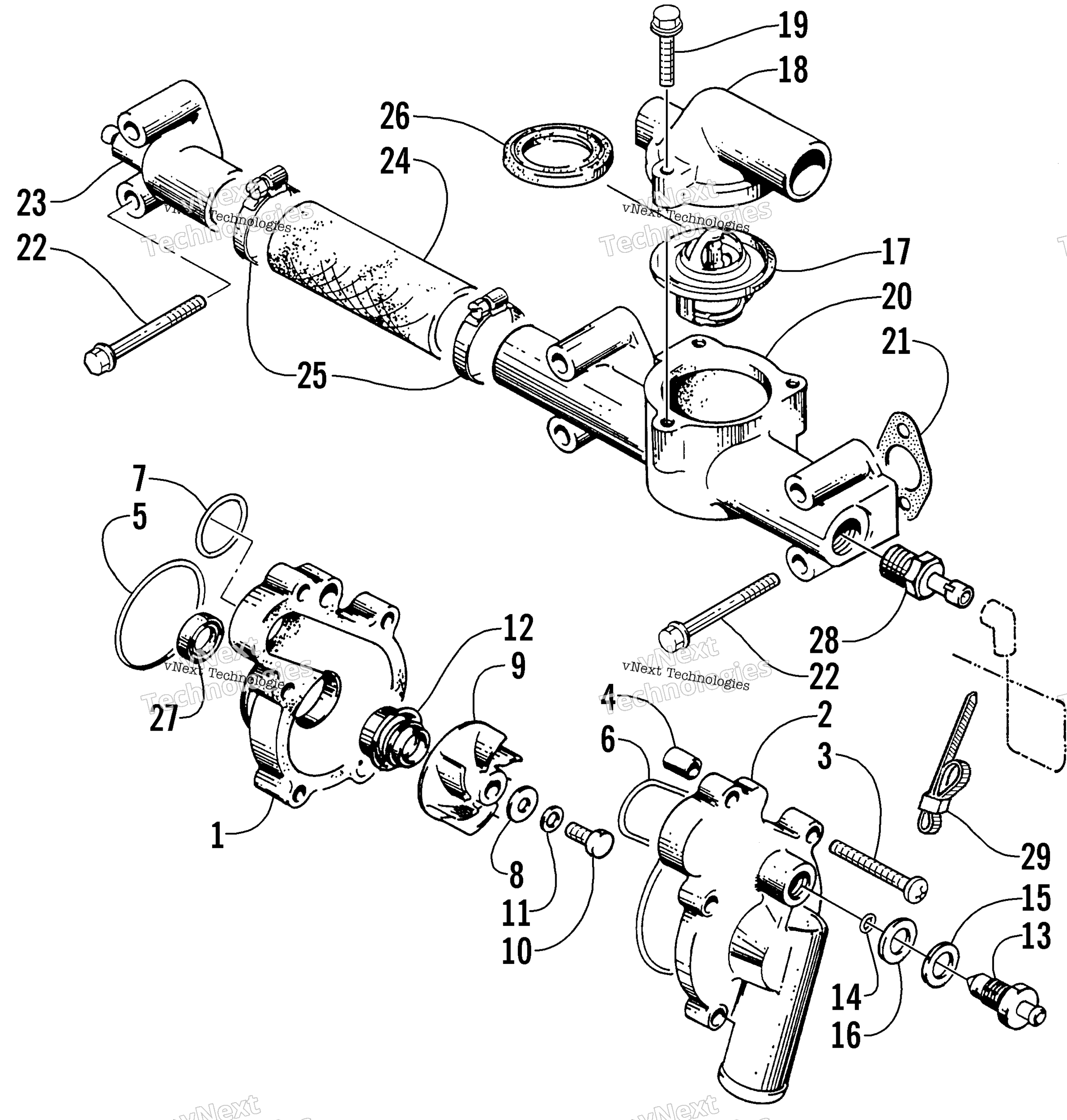 Система охлаждения Pump/Water Manifold
