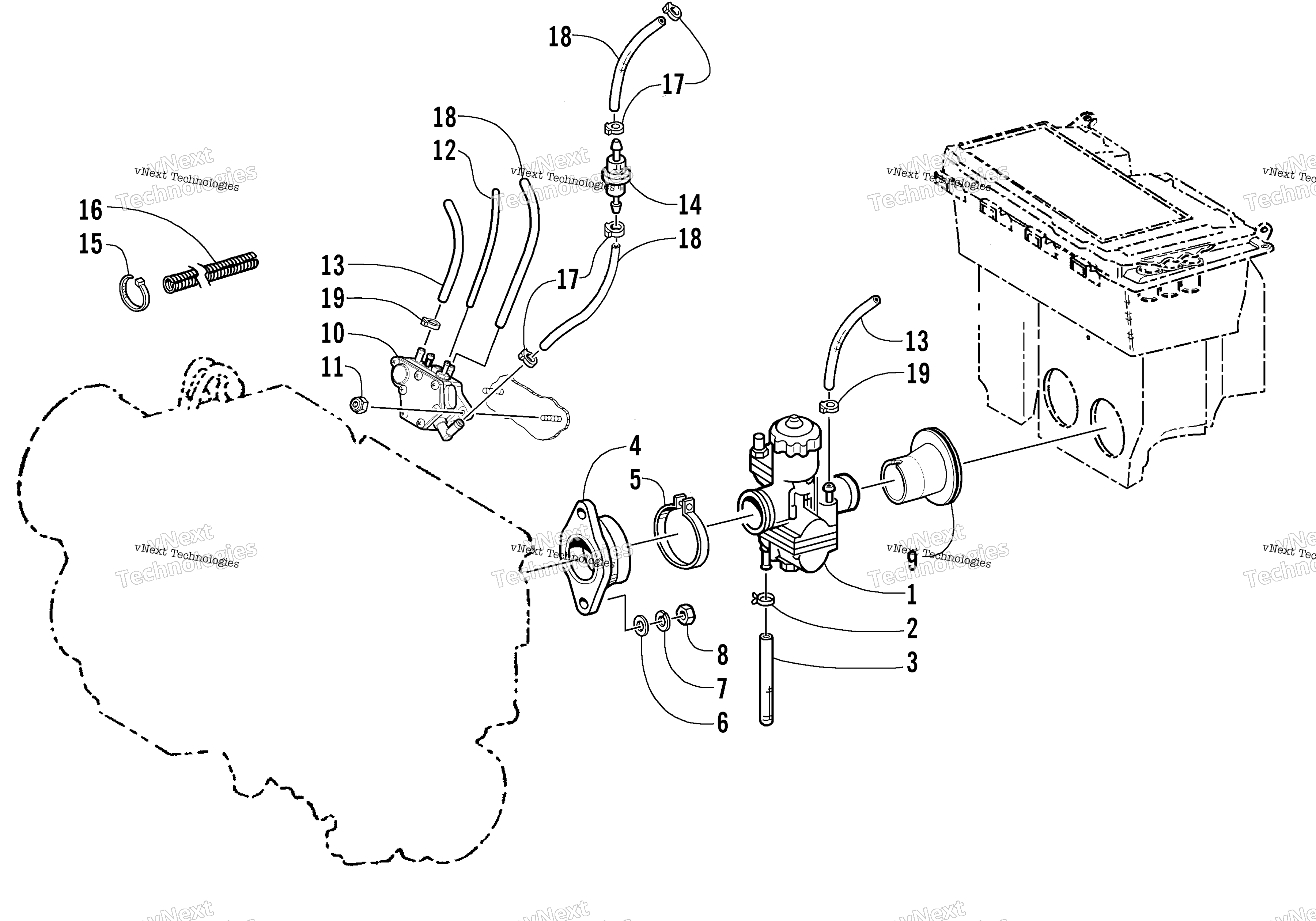 Карбюратор And Fuel Pump Assembly