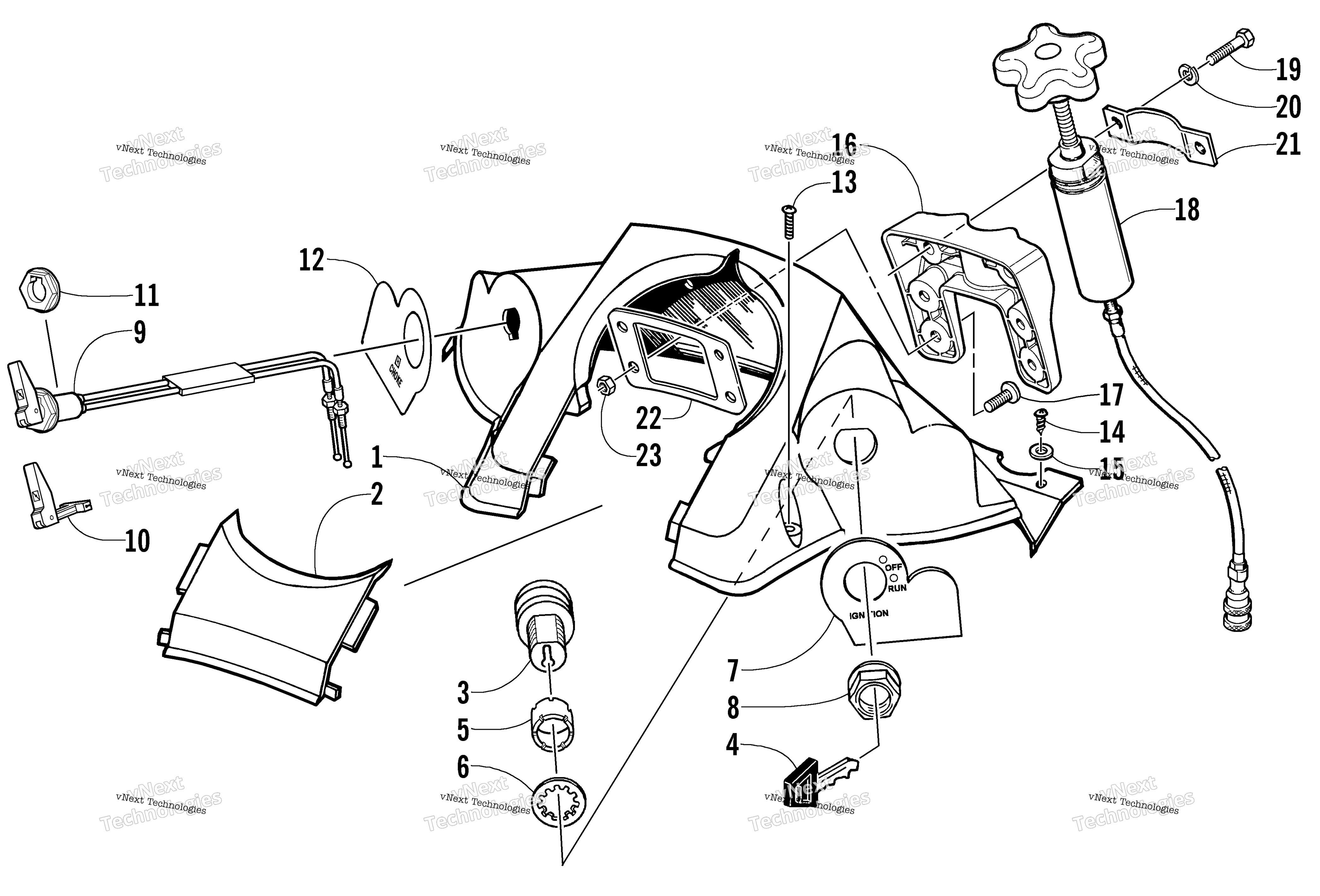 Консоль And Switch Assembly