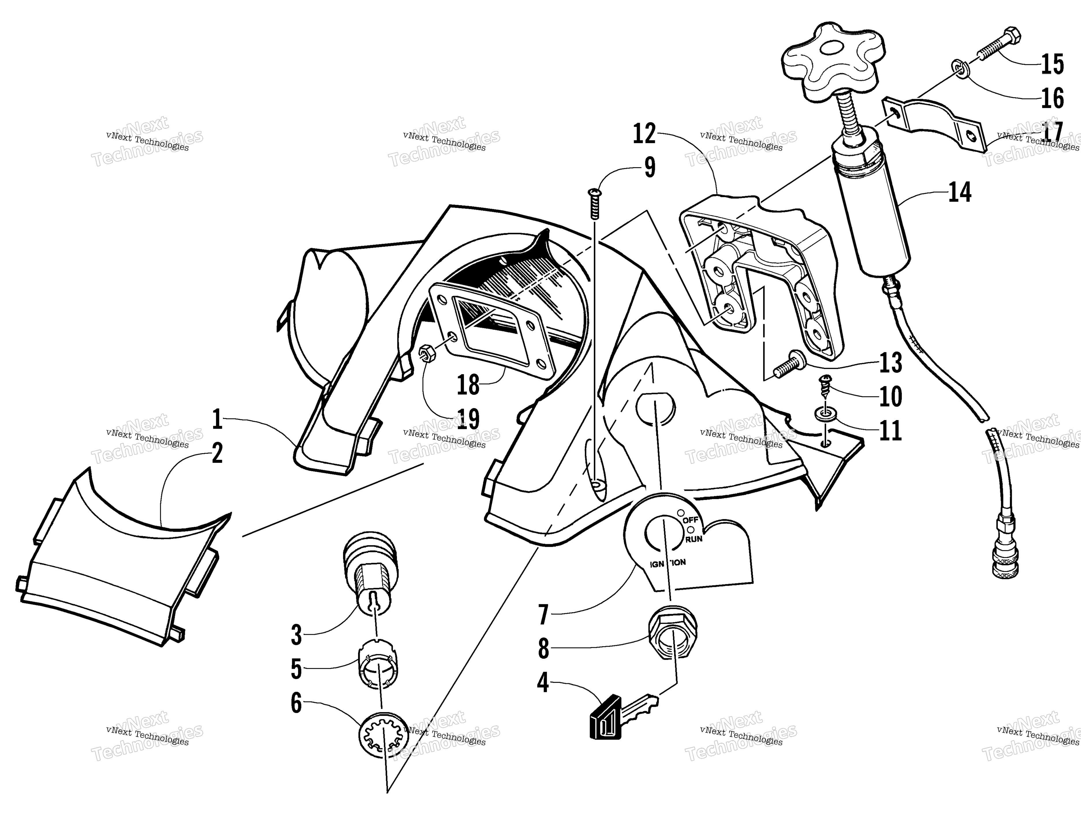 Консоль And Switch Assembly