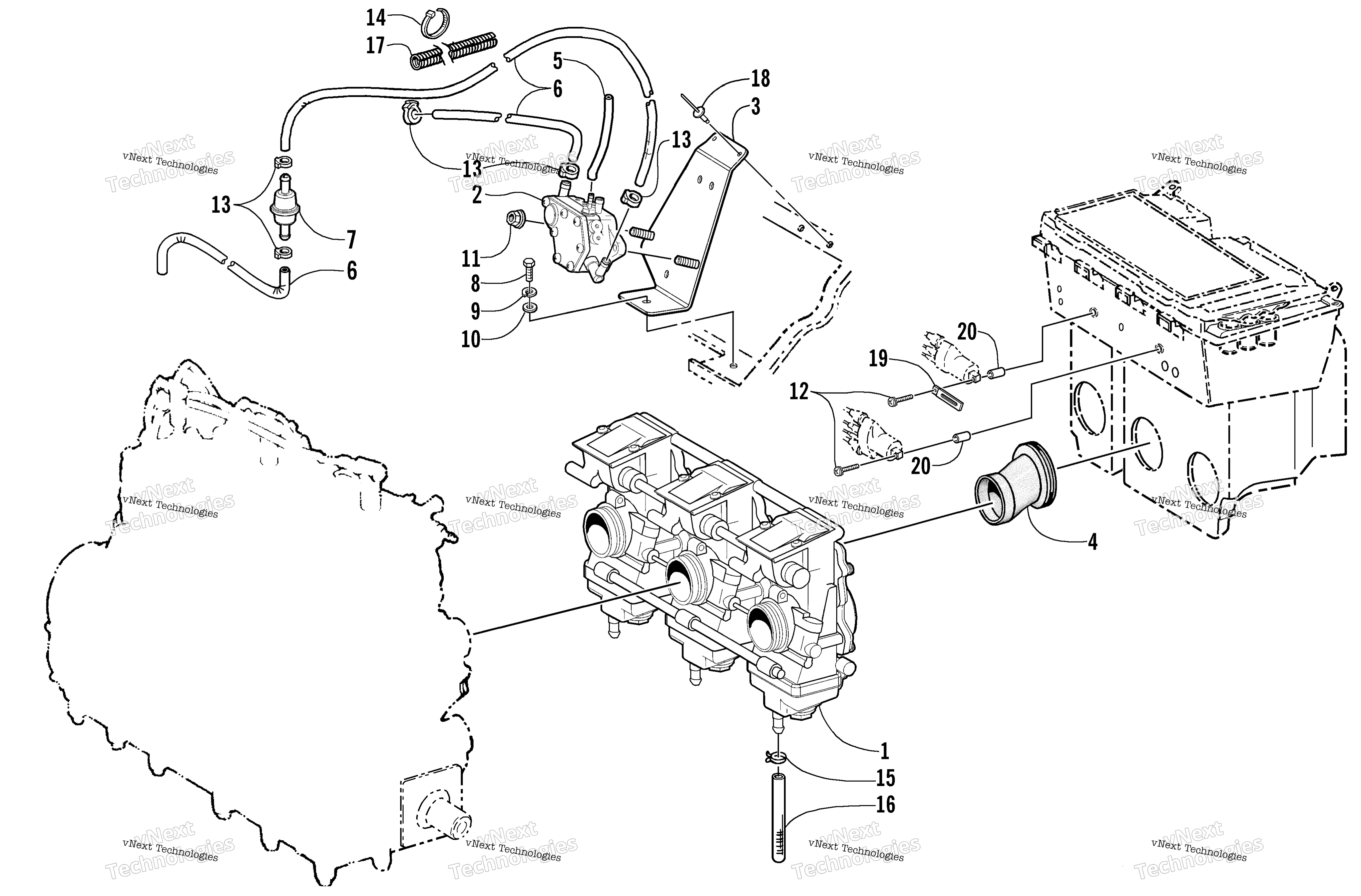 Карбюратор And Fuel Pump Assembly