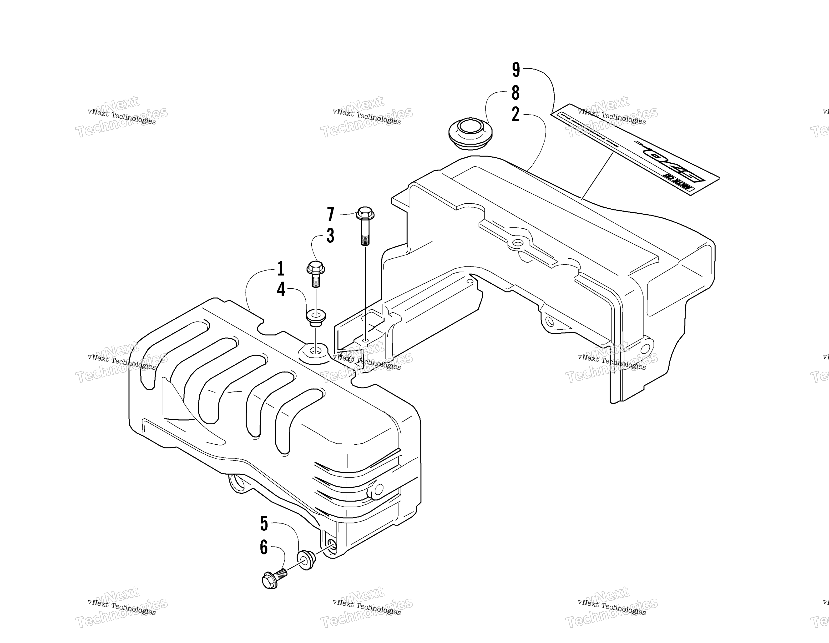 Цилиндр Cowling Assembly