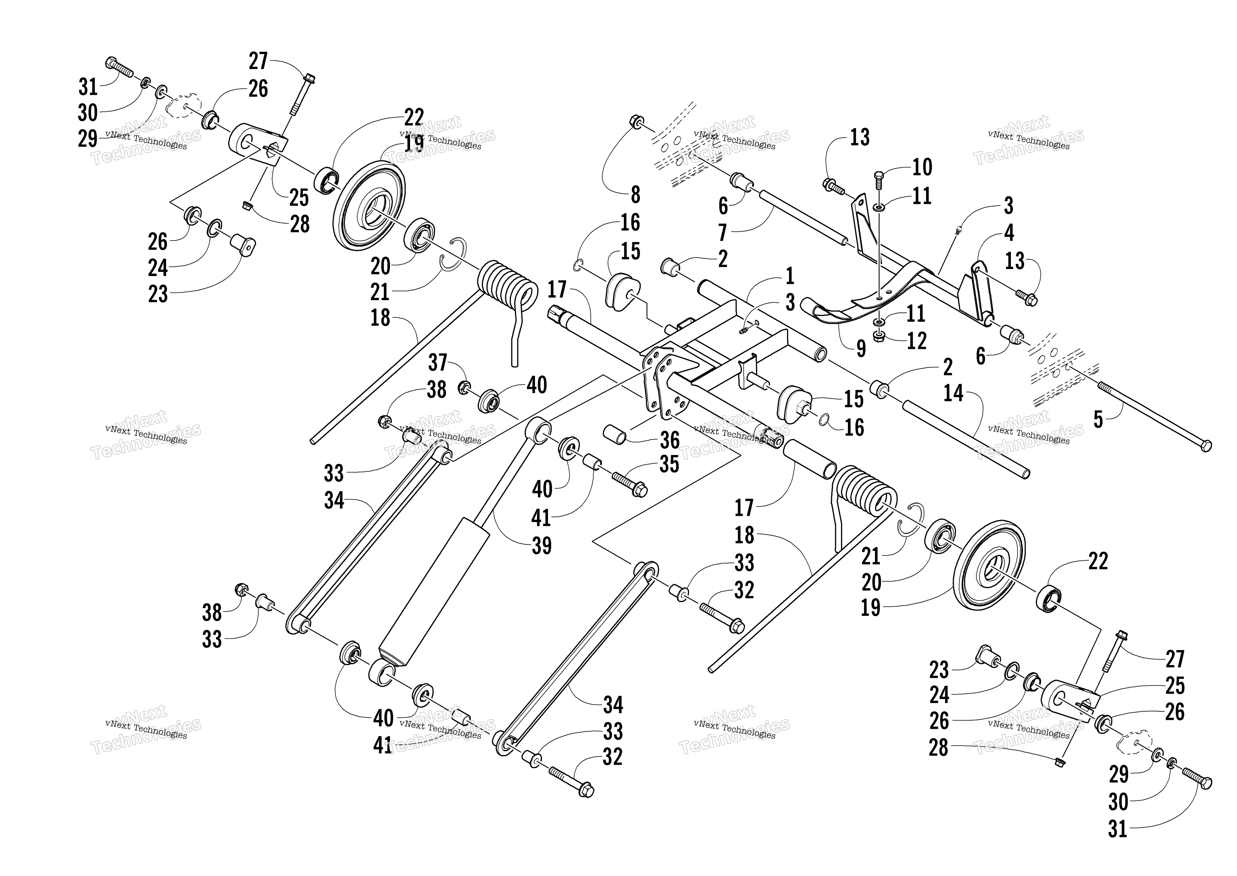 Задняя часть Suspension Rear Arm Assembly