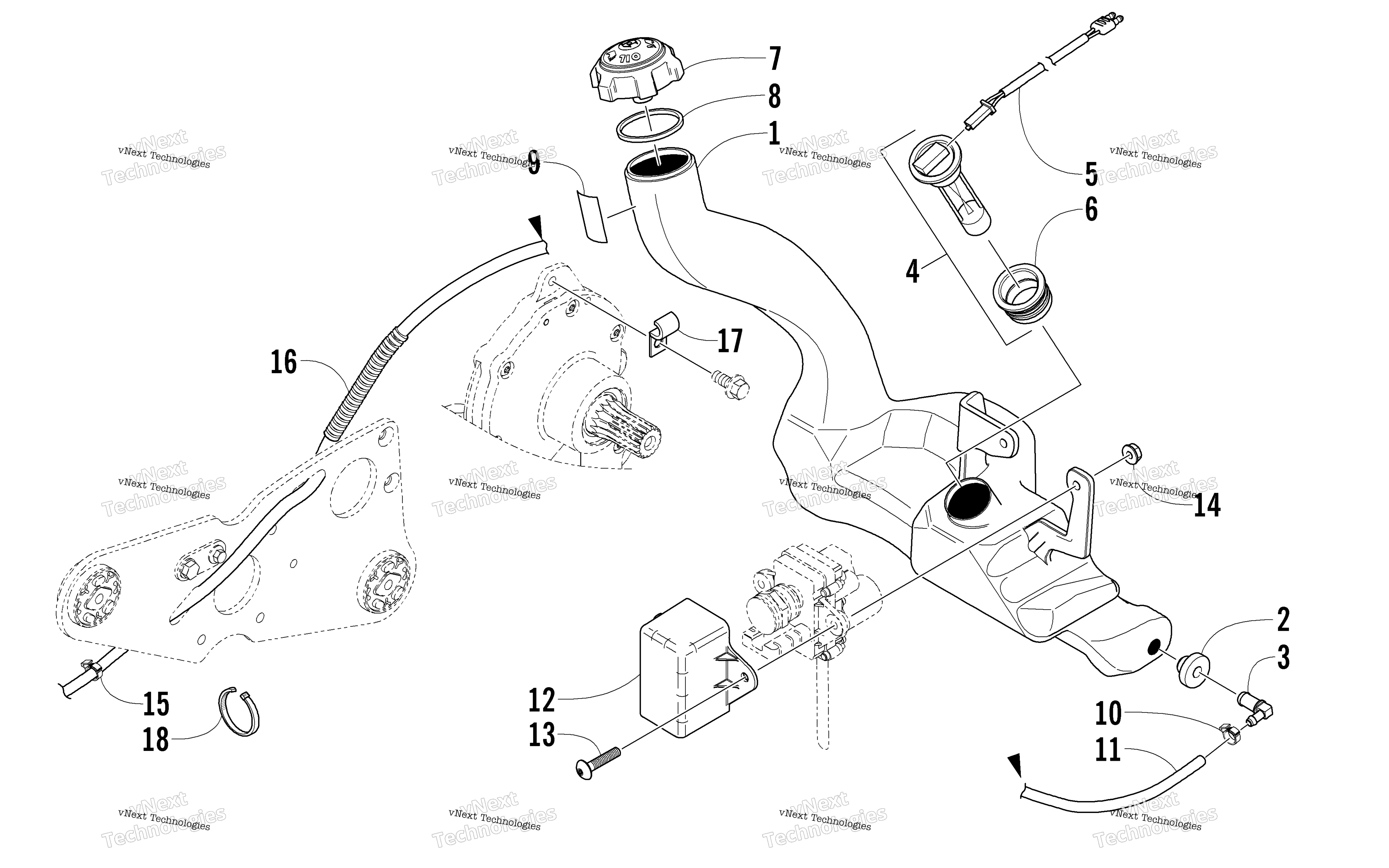 масляный Tank Assembly