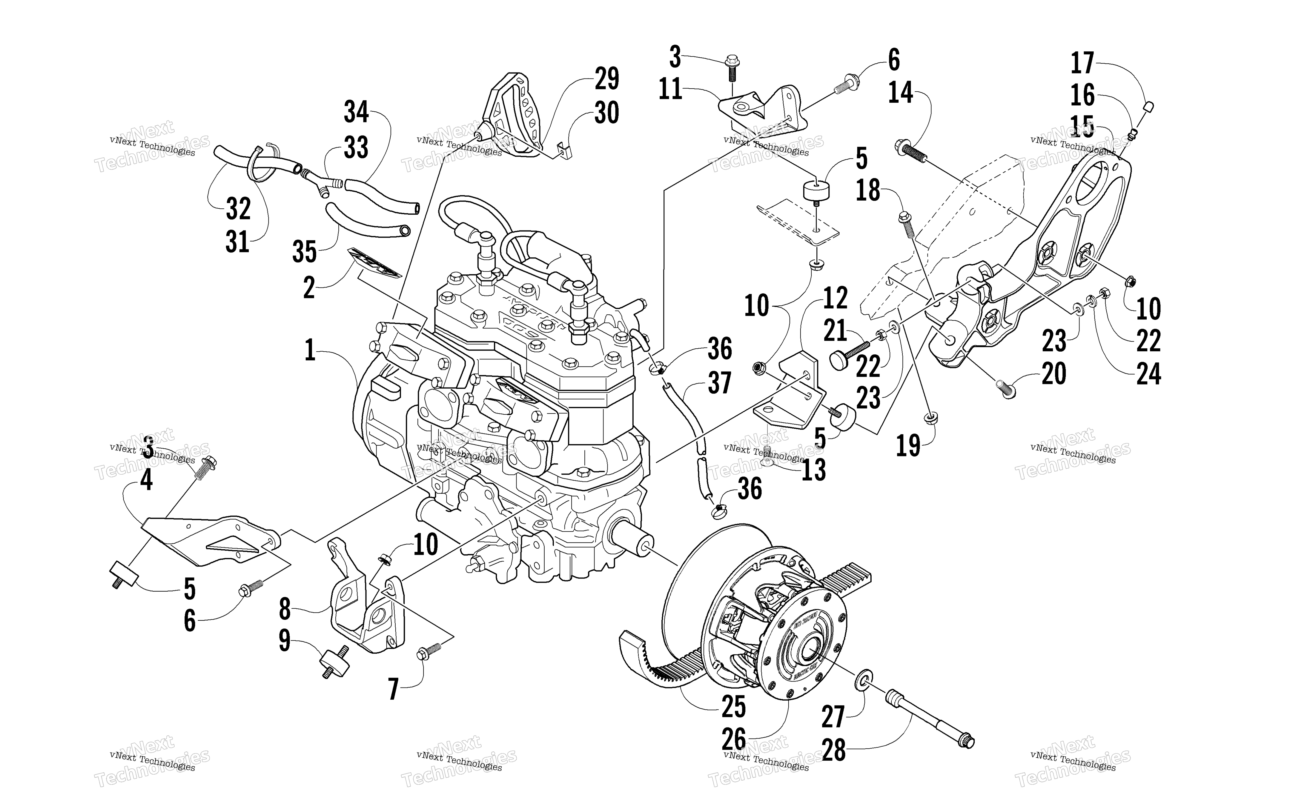 Двигатель And Related Parts
