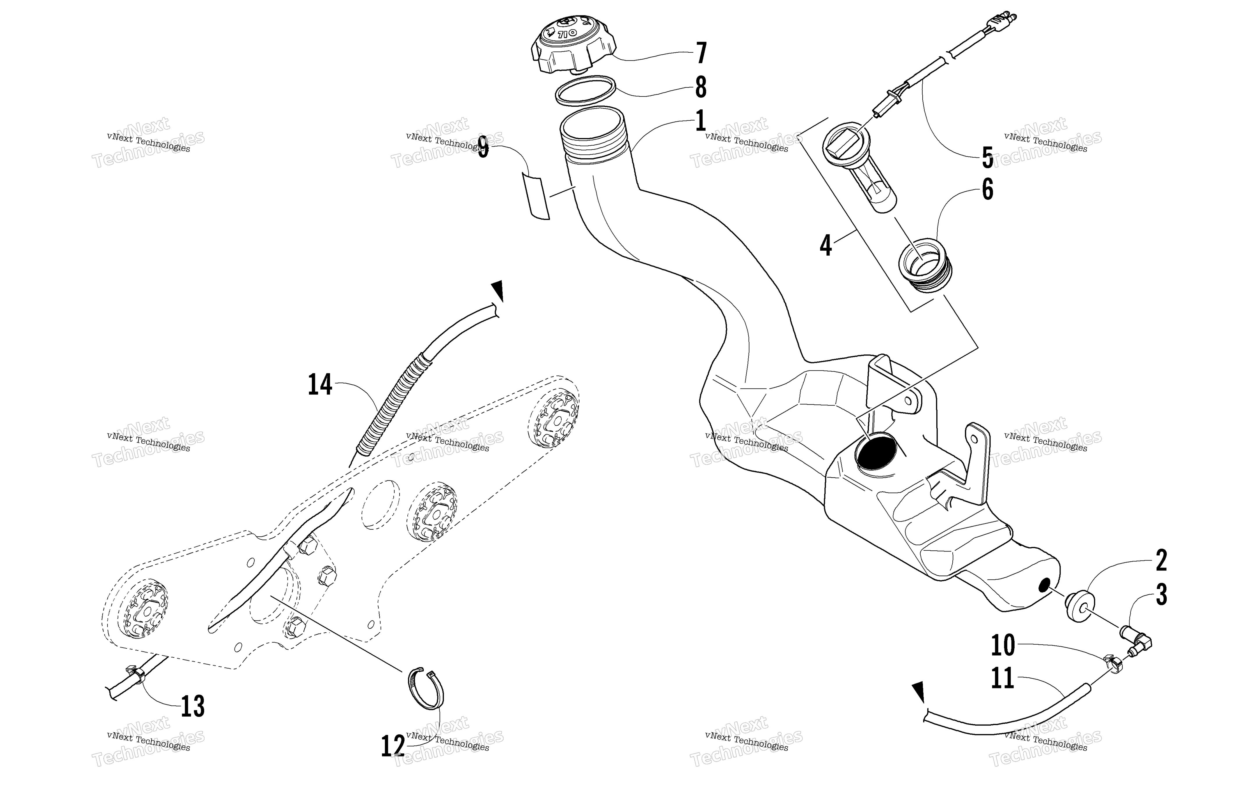 масляный Tank Assembly