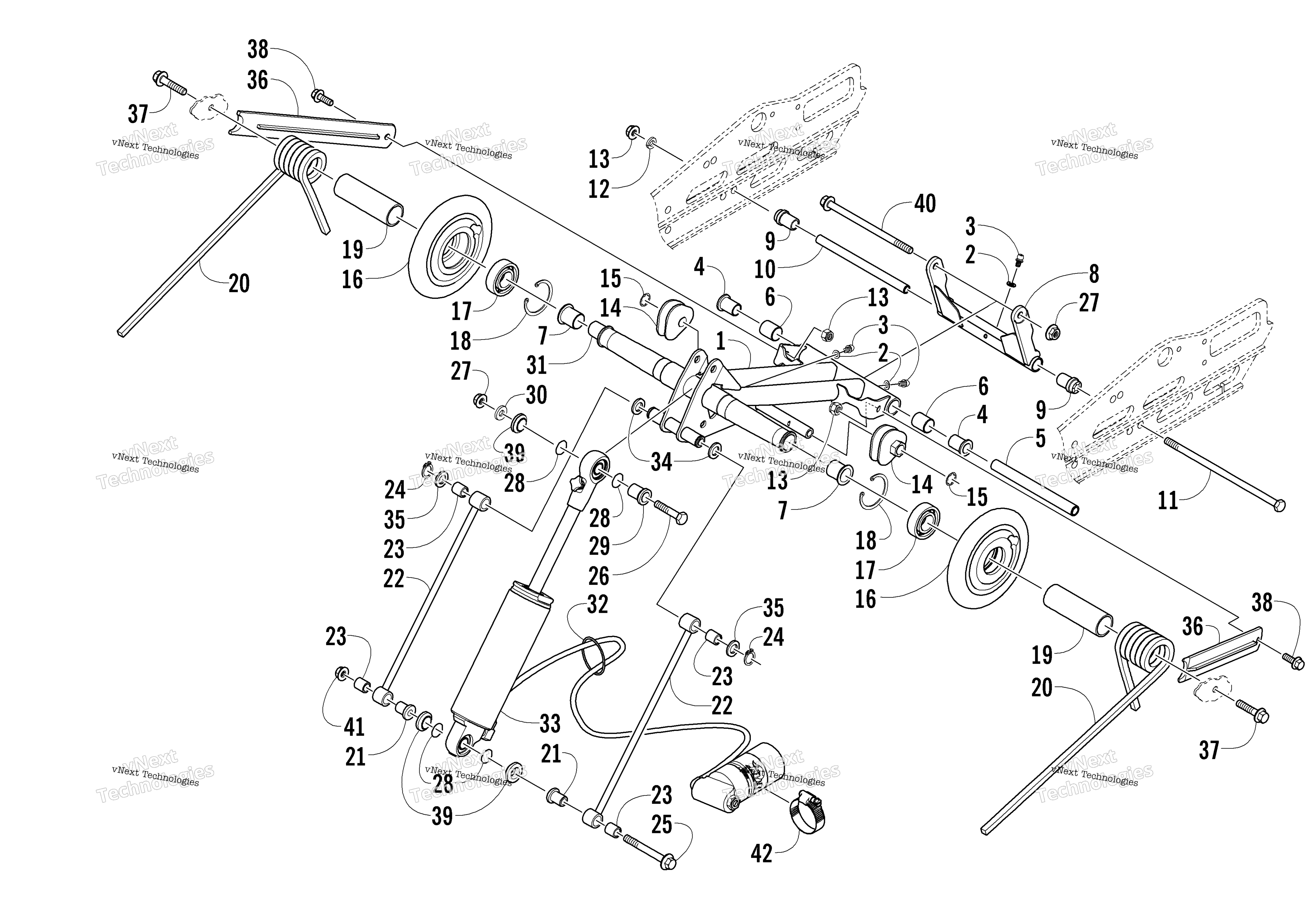 Задняя часть Suspension Rear Arm Assembly
