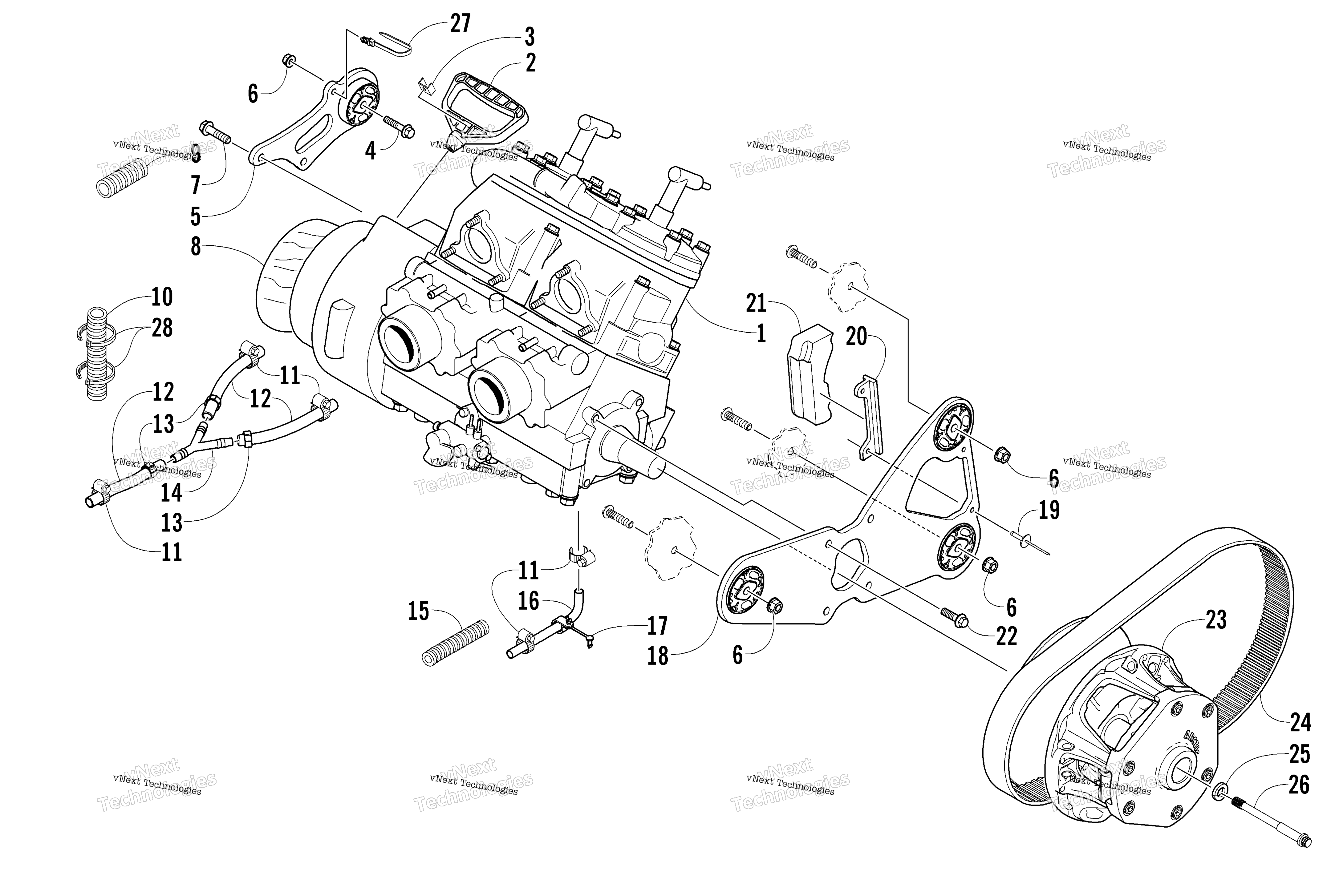 Двигатель And Related Parts