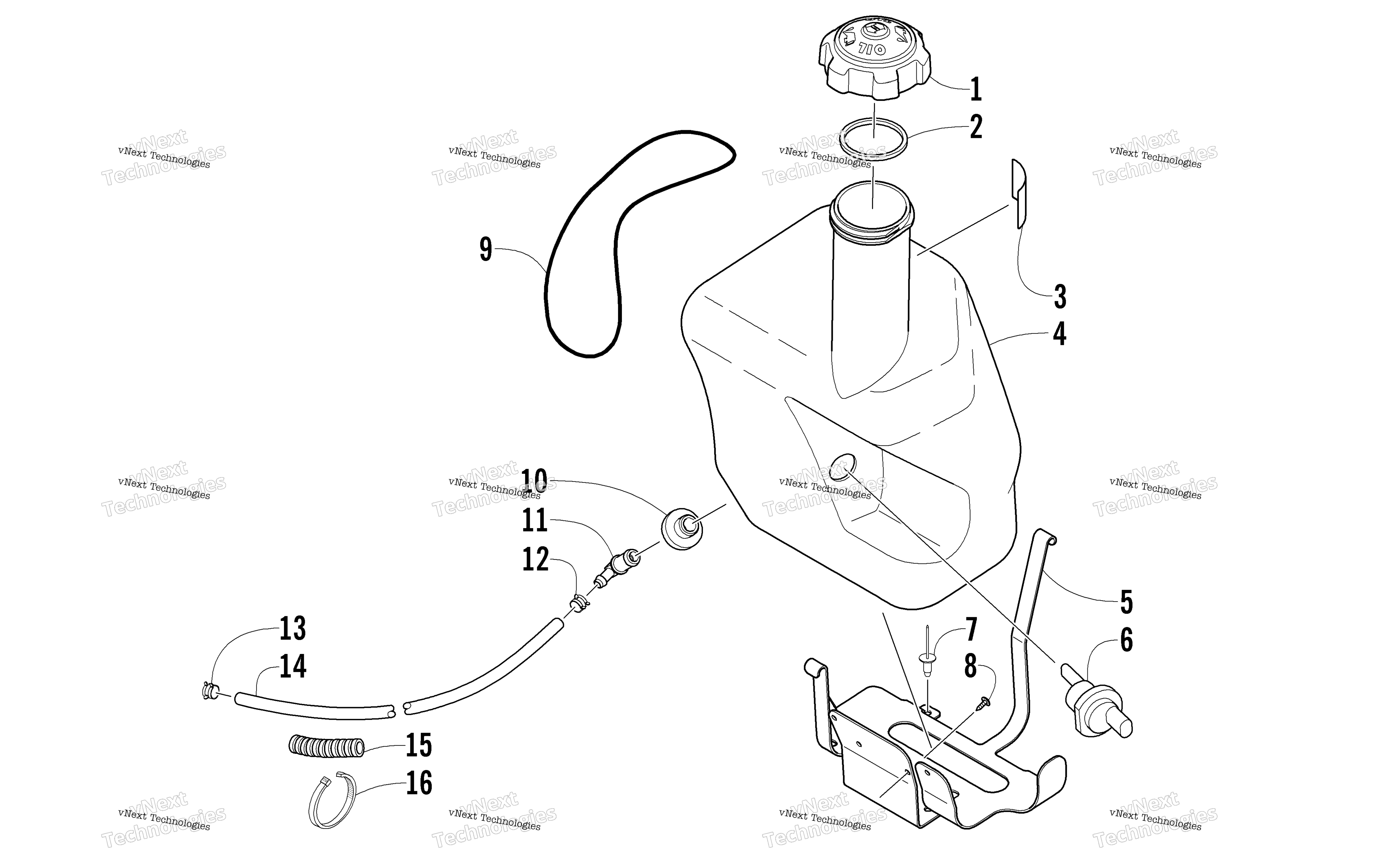 масляный Tank Assembly