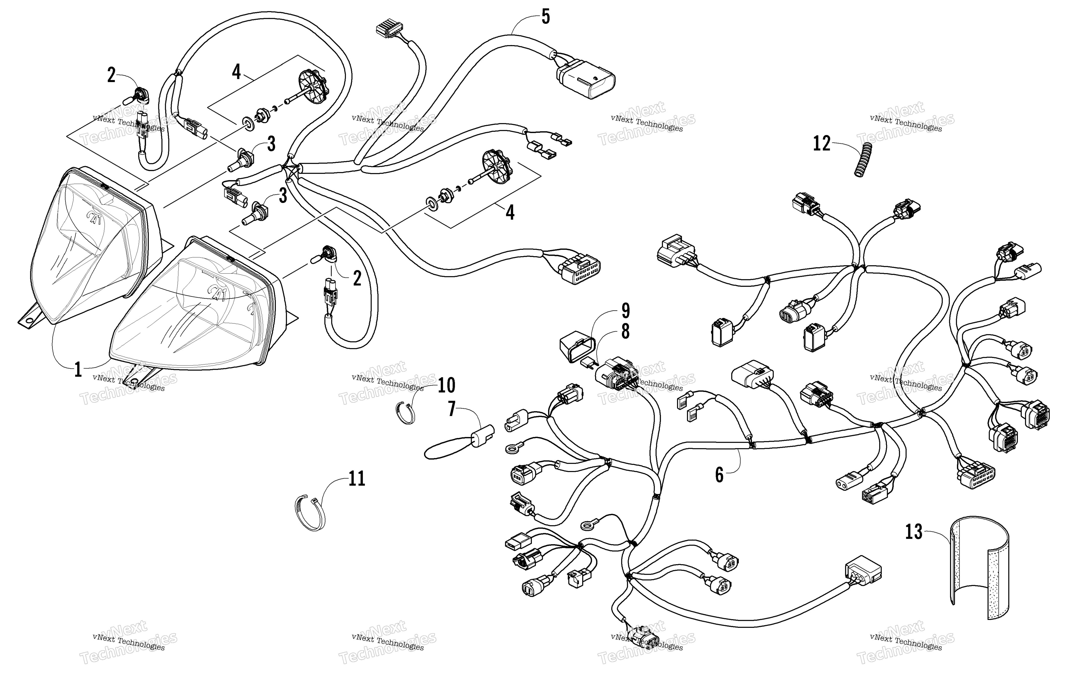 Фара And Wiring Assemblies