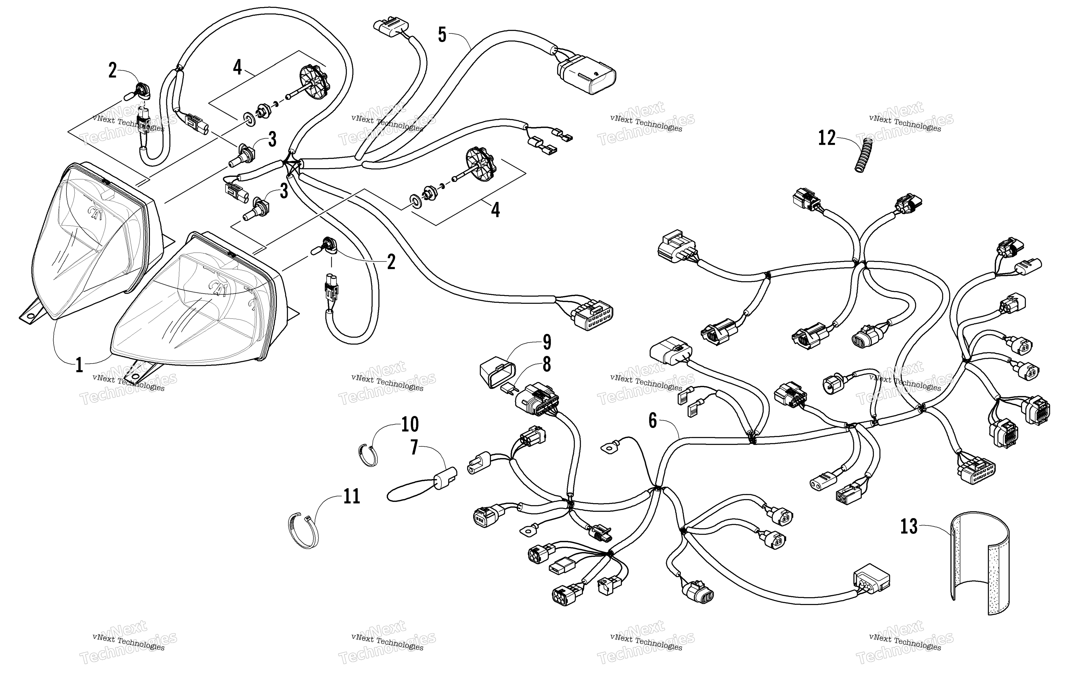 Фара And Wiring Assemblies