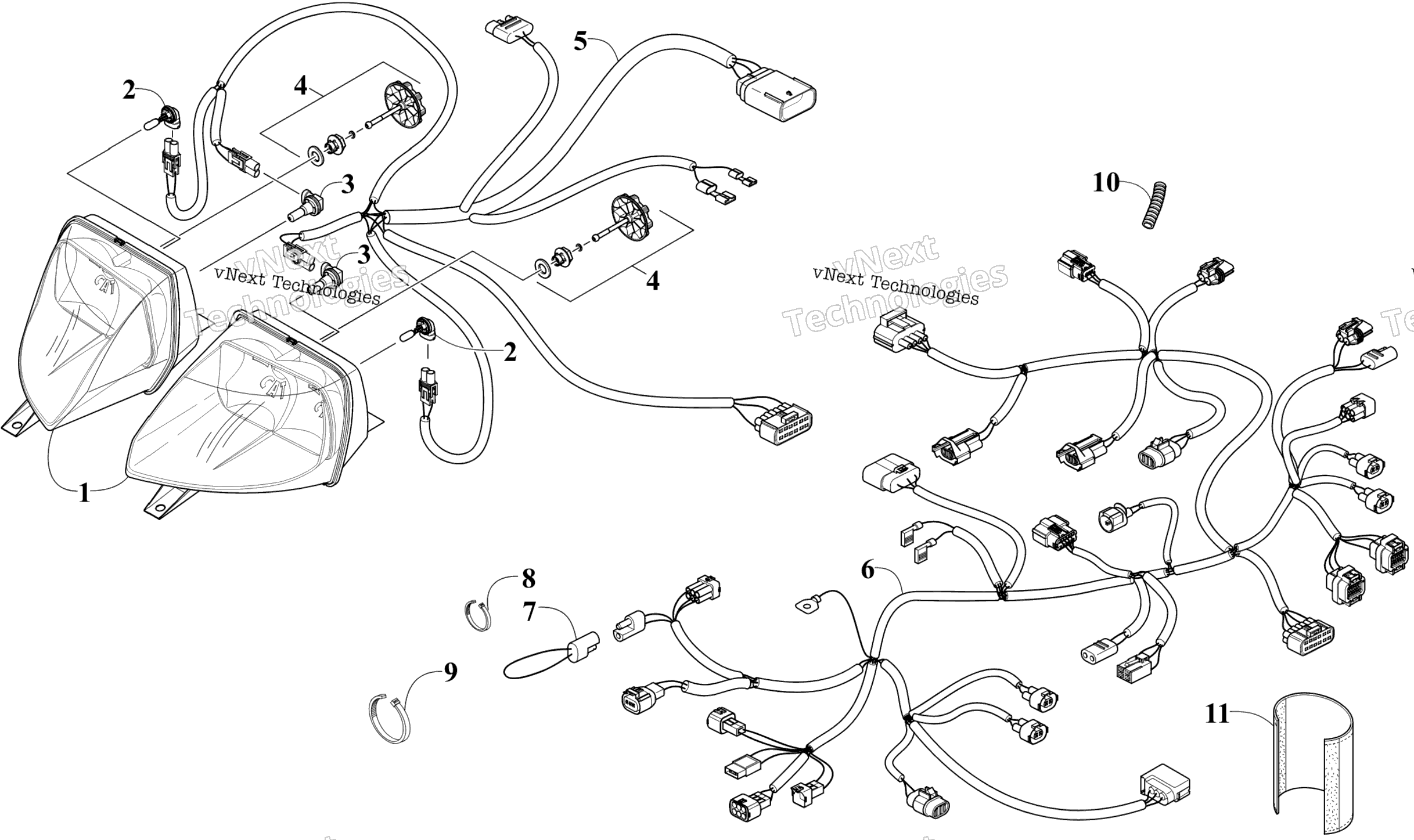 Фара And Wiring Assemblies