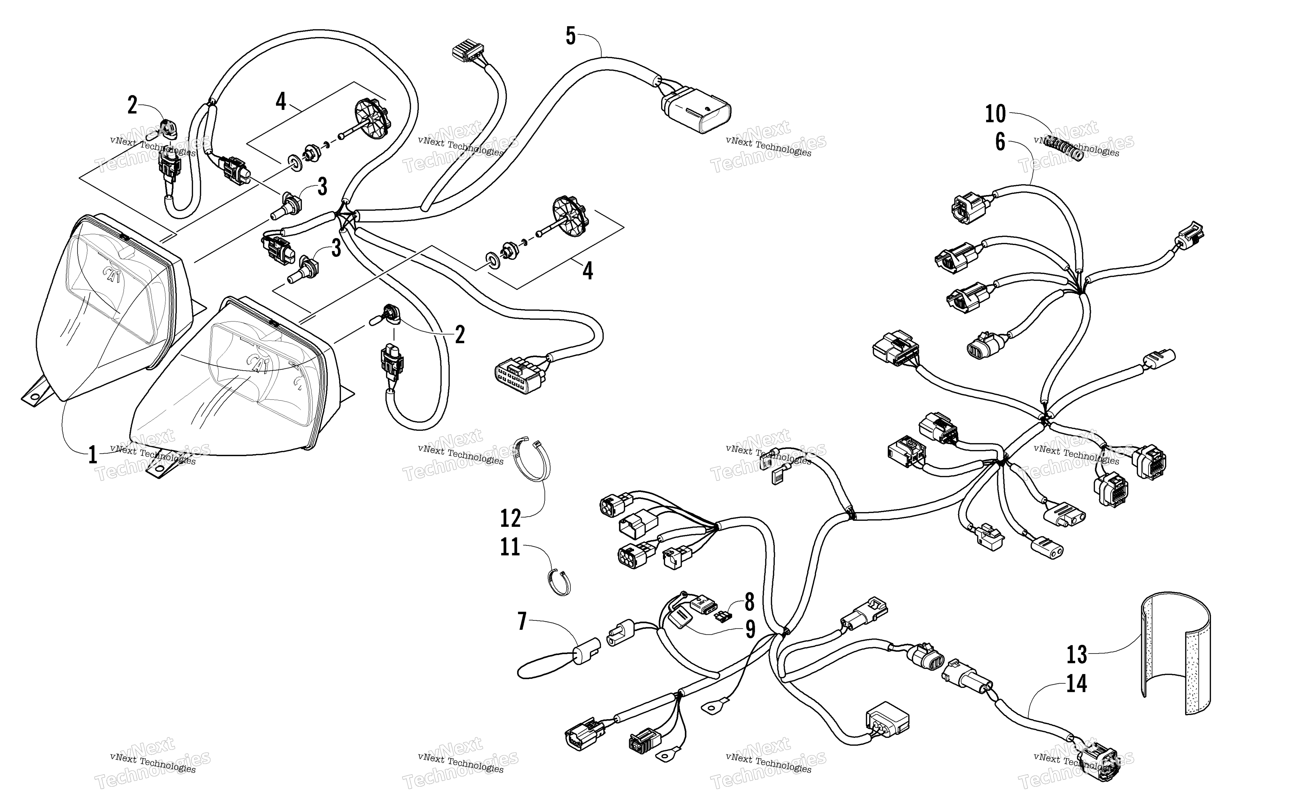 Фара And Wiring Assemblies