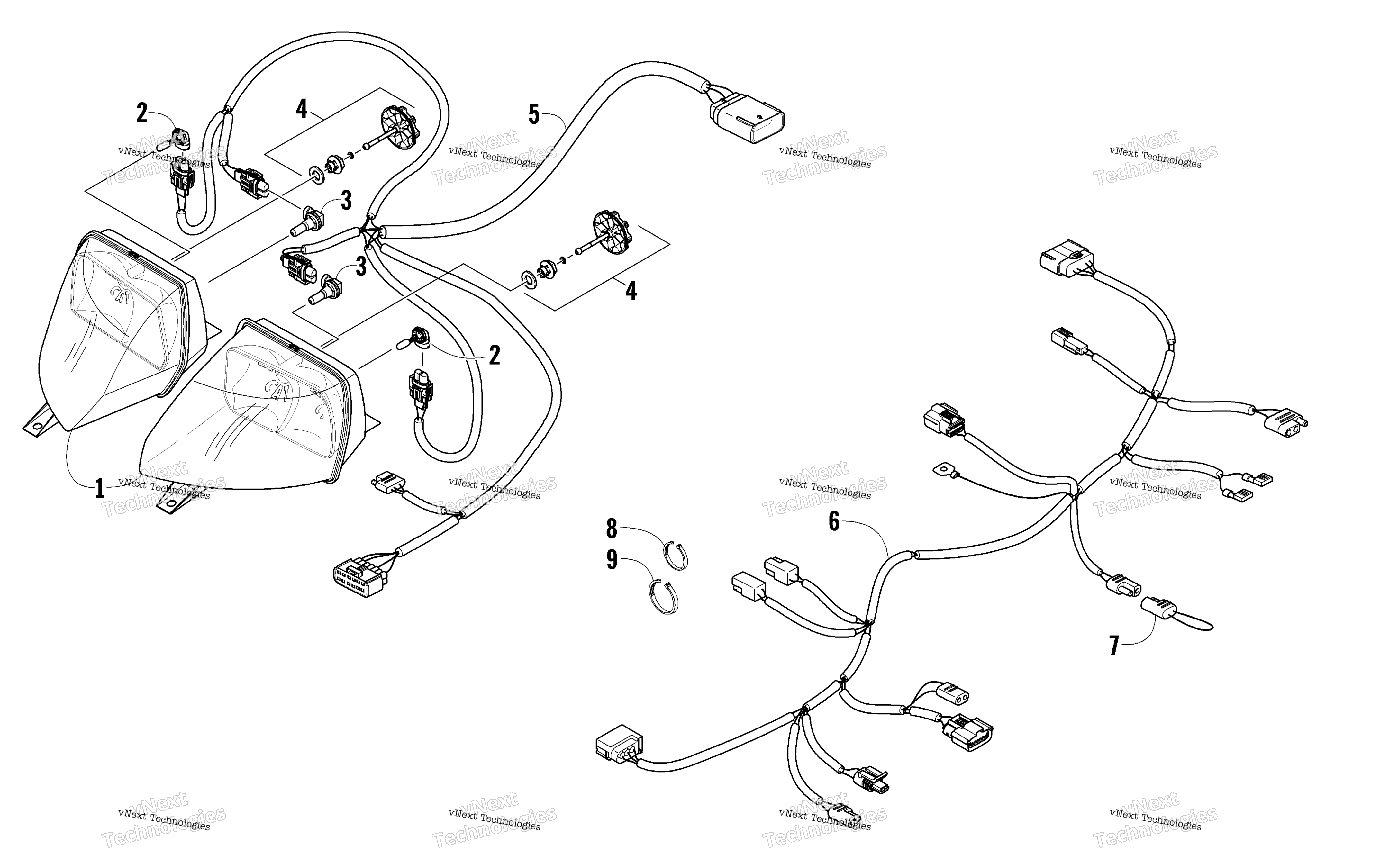 Фара And Wiring Assemblies
