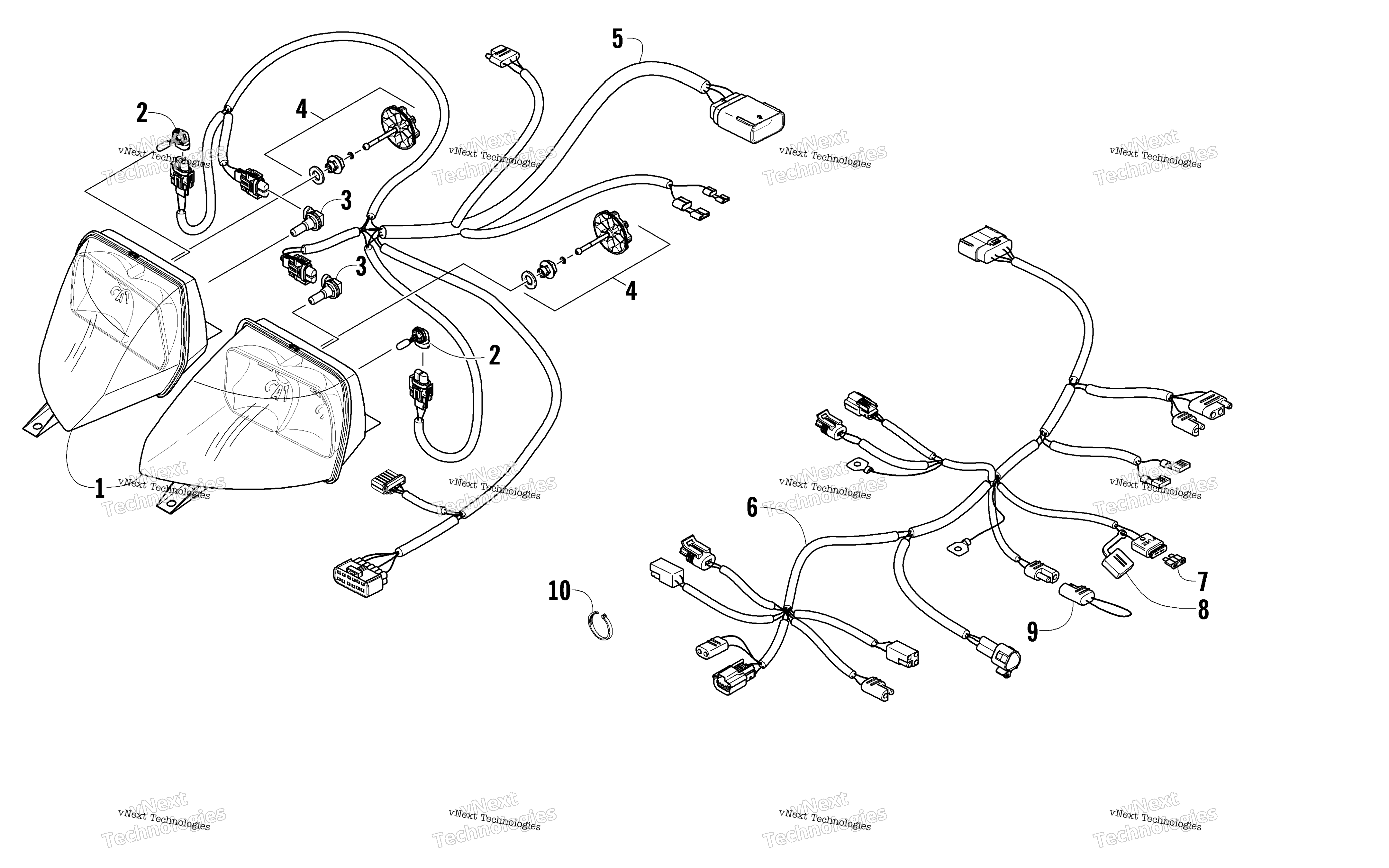 Фара And Wiring Assemblies