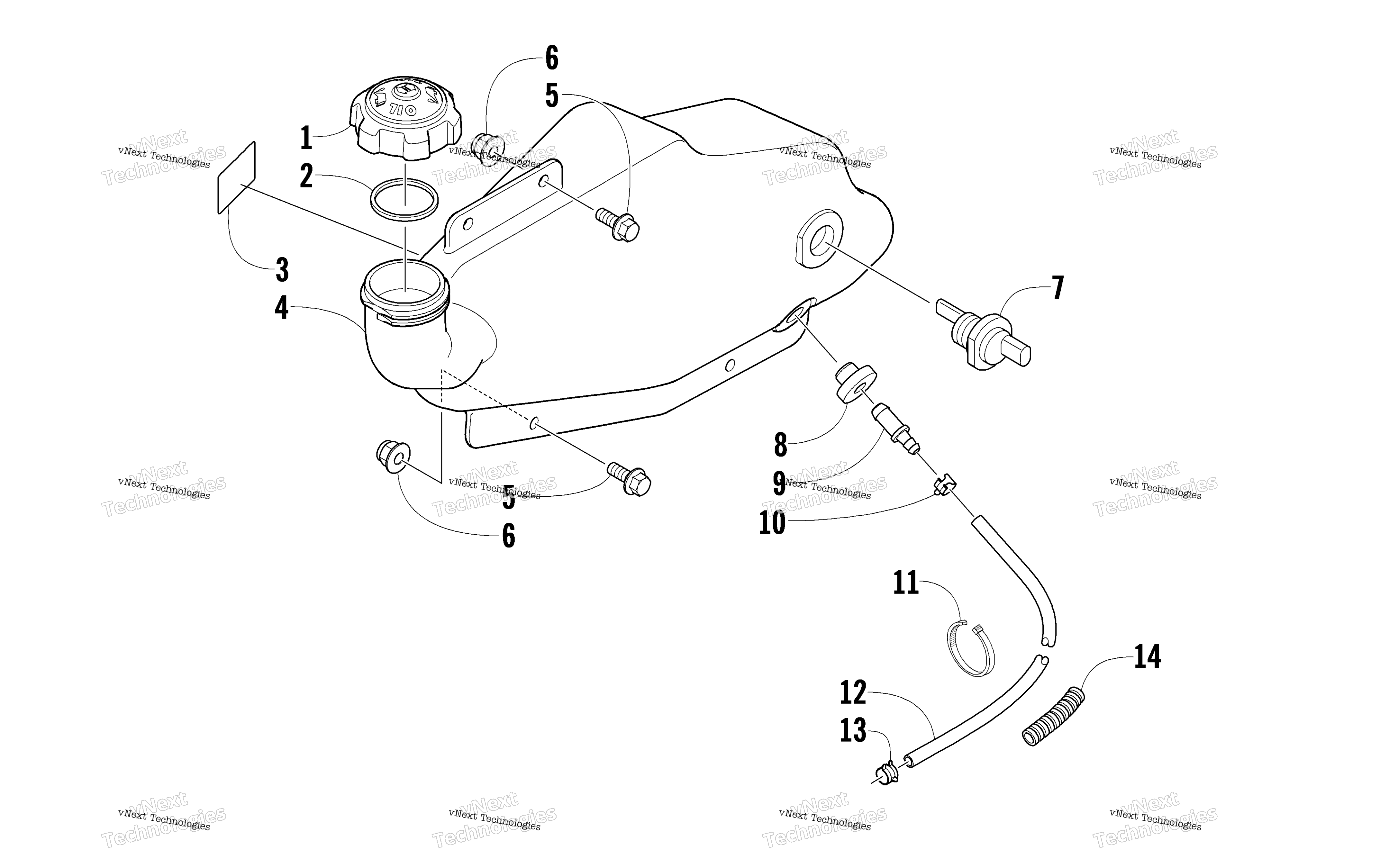 масляный Tank Assembly