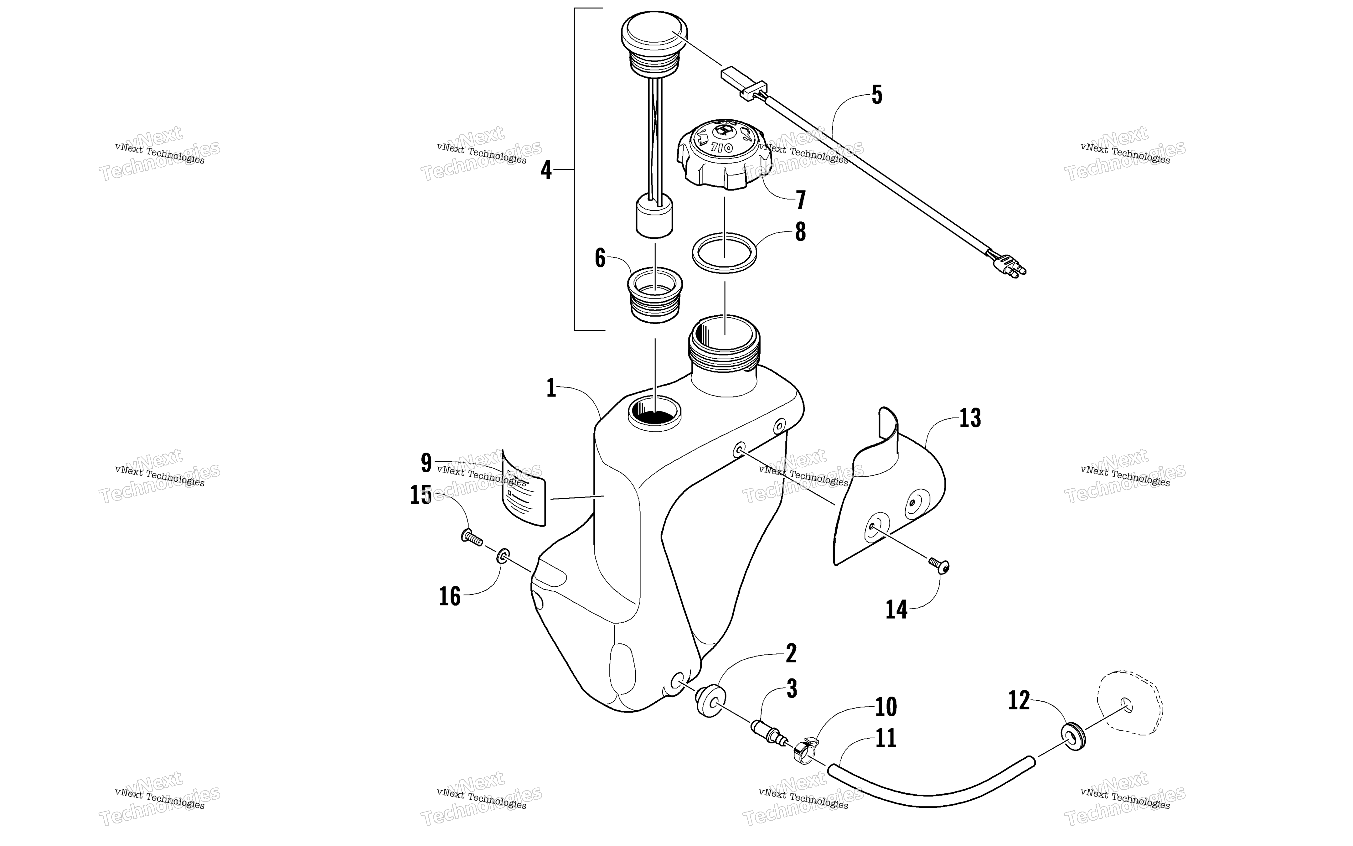 масляный Tank Assembly