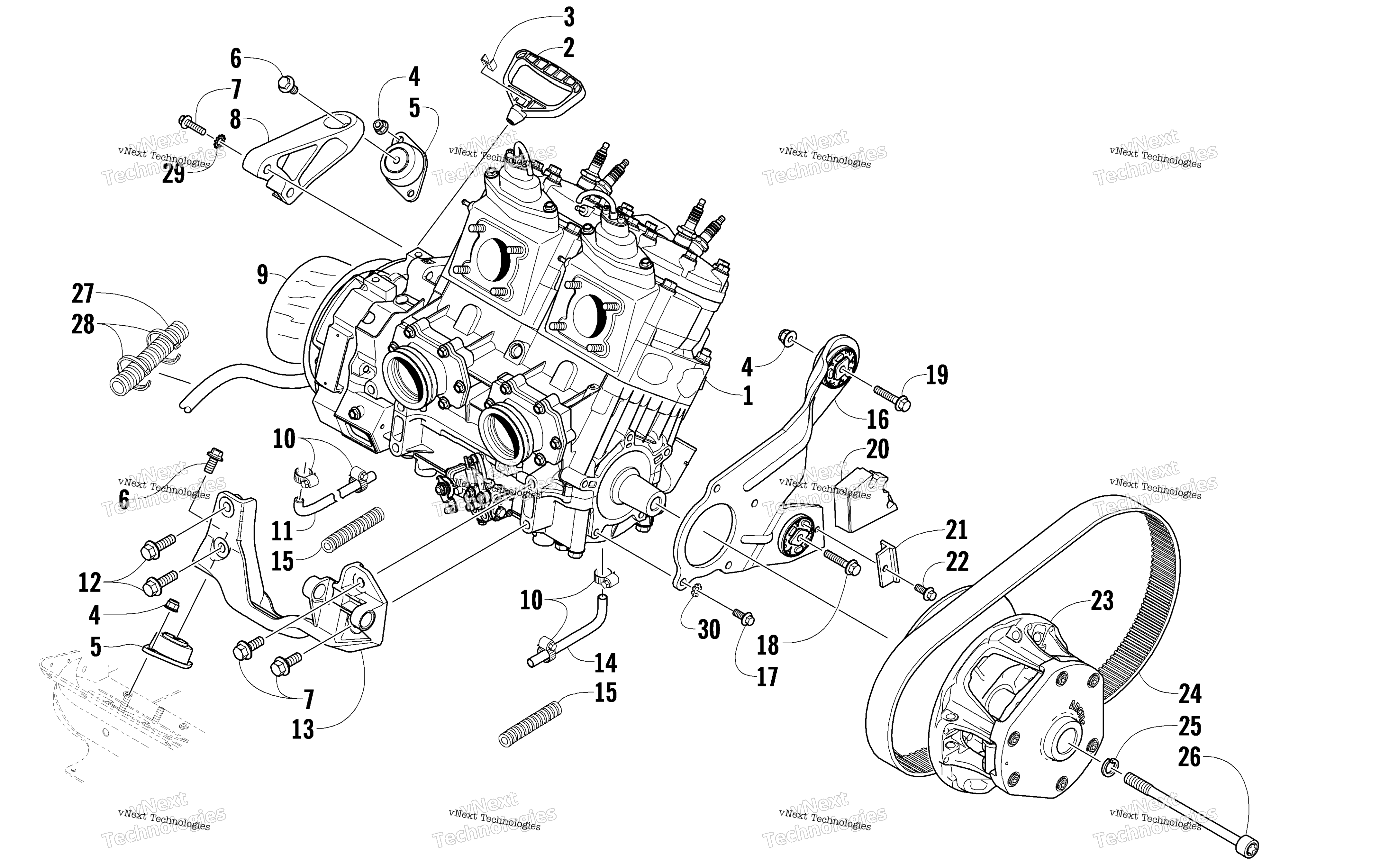 Двигатель And Related Parts