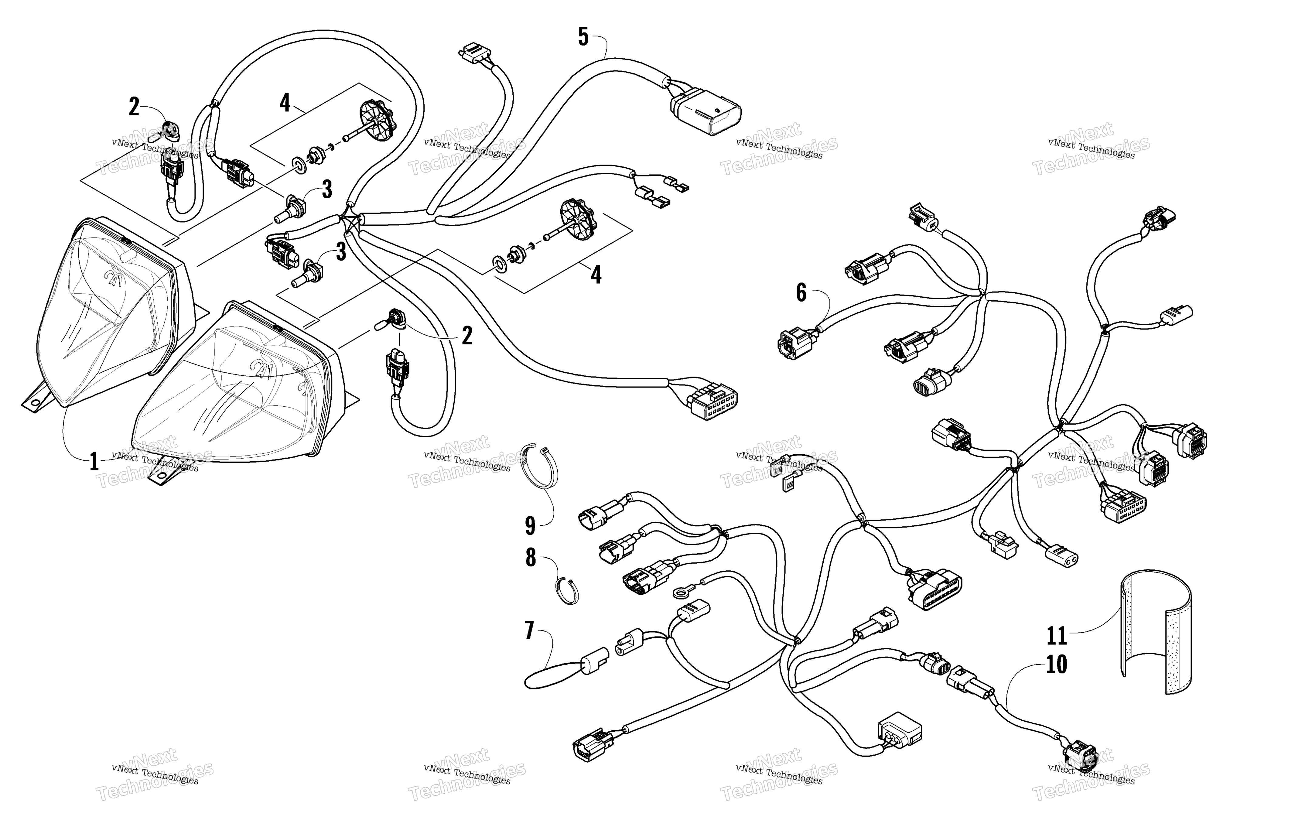 Фара And Wiring Assemblies