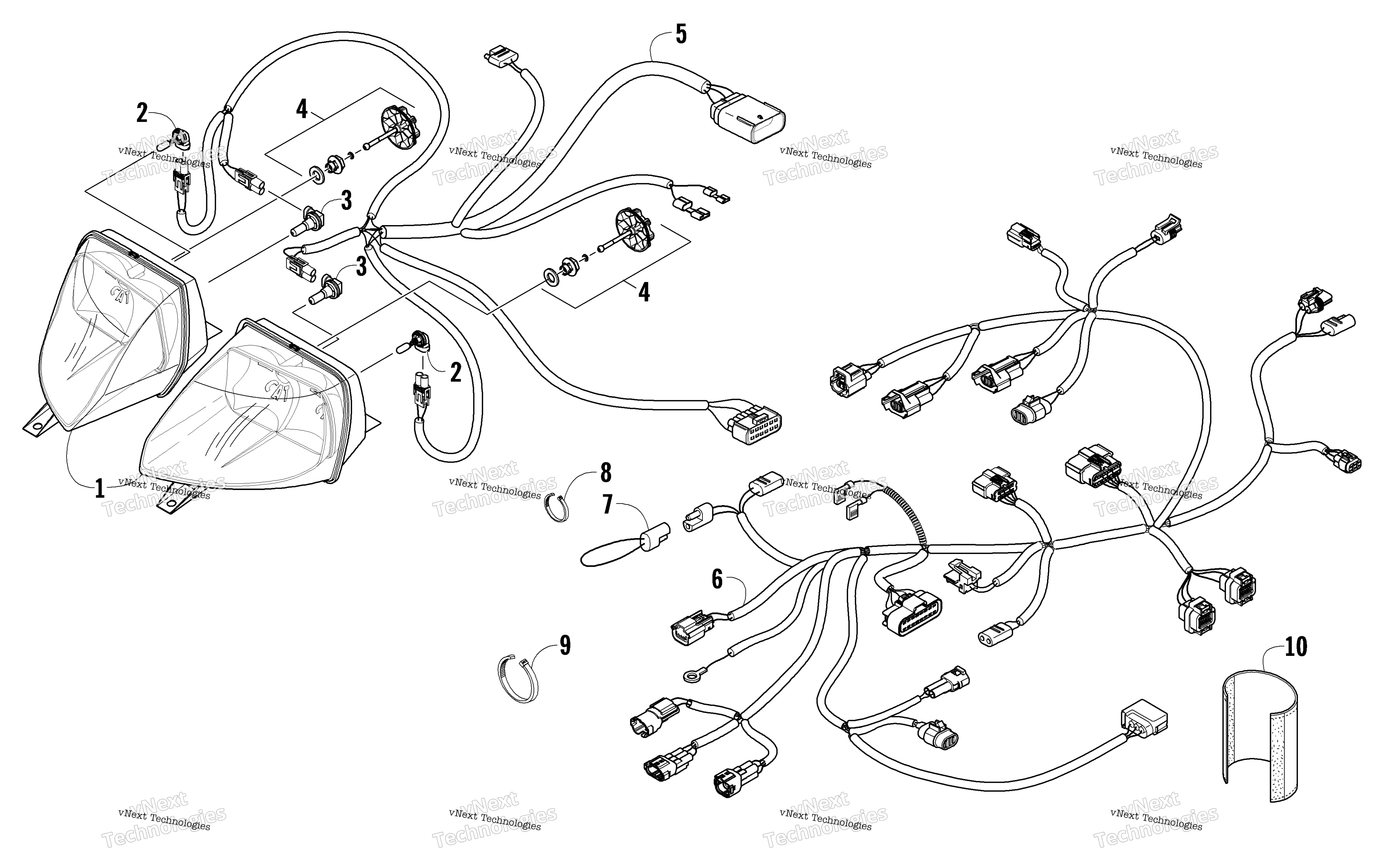 Фара And Wiring Assemblies