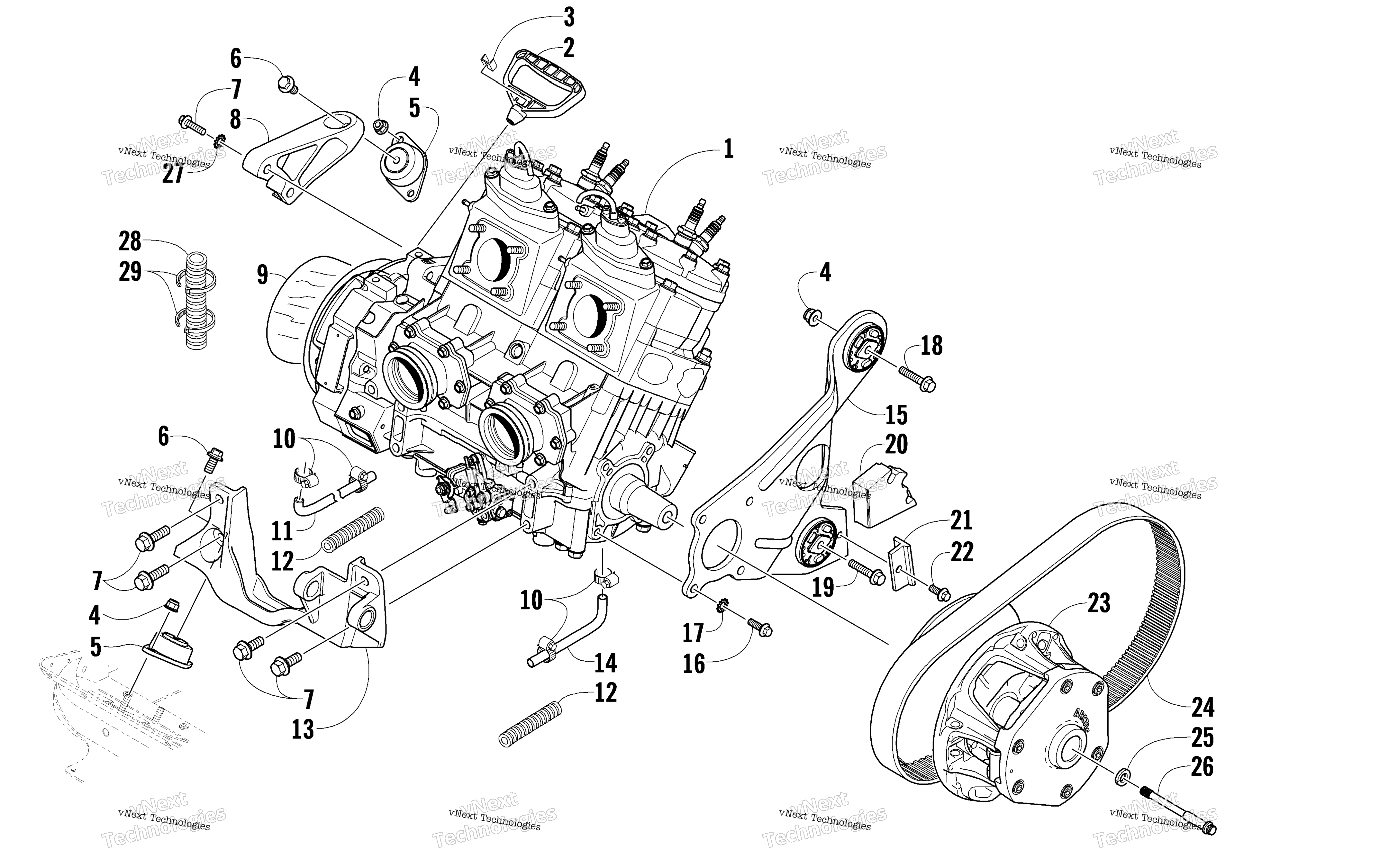 Двигатель And Related Parts