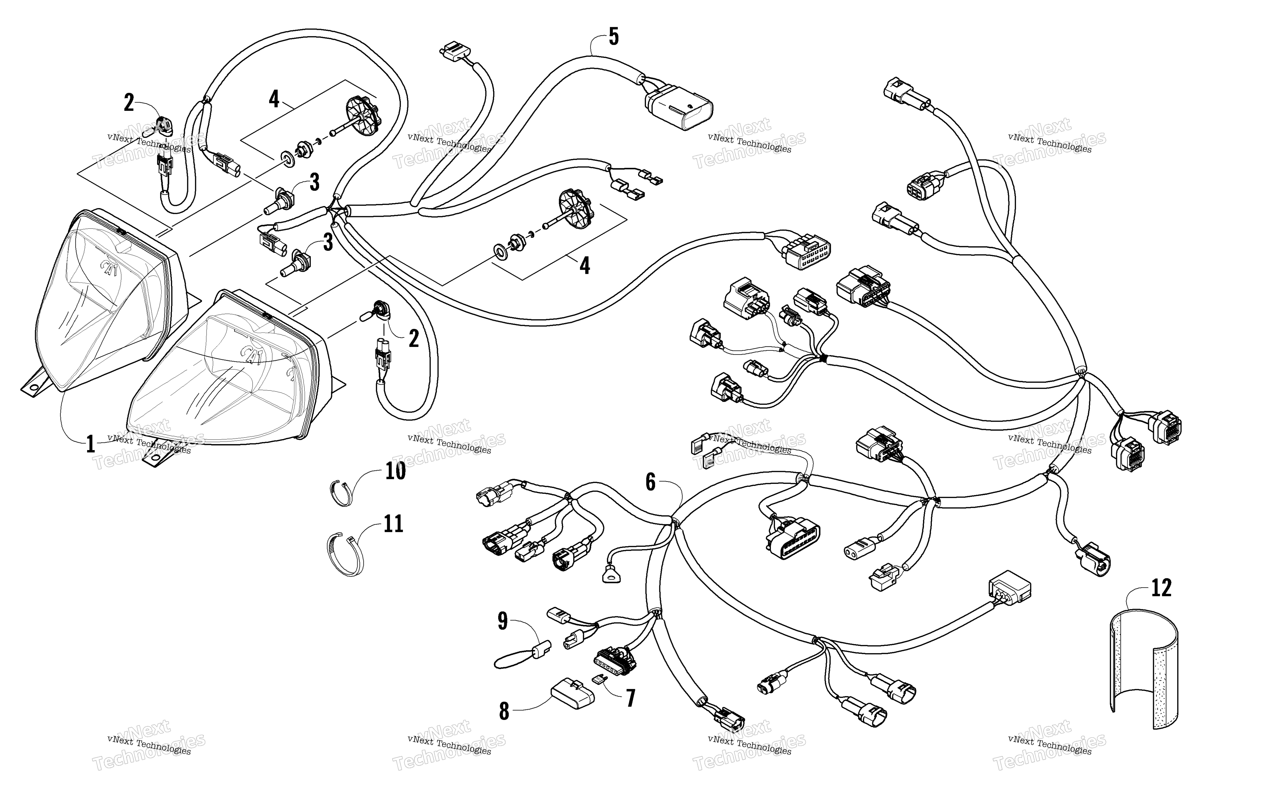 Фара And Wiring Assemblies