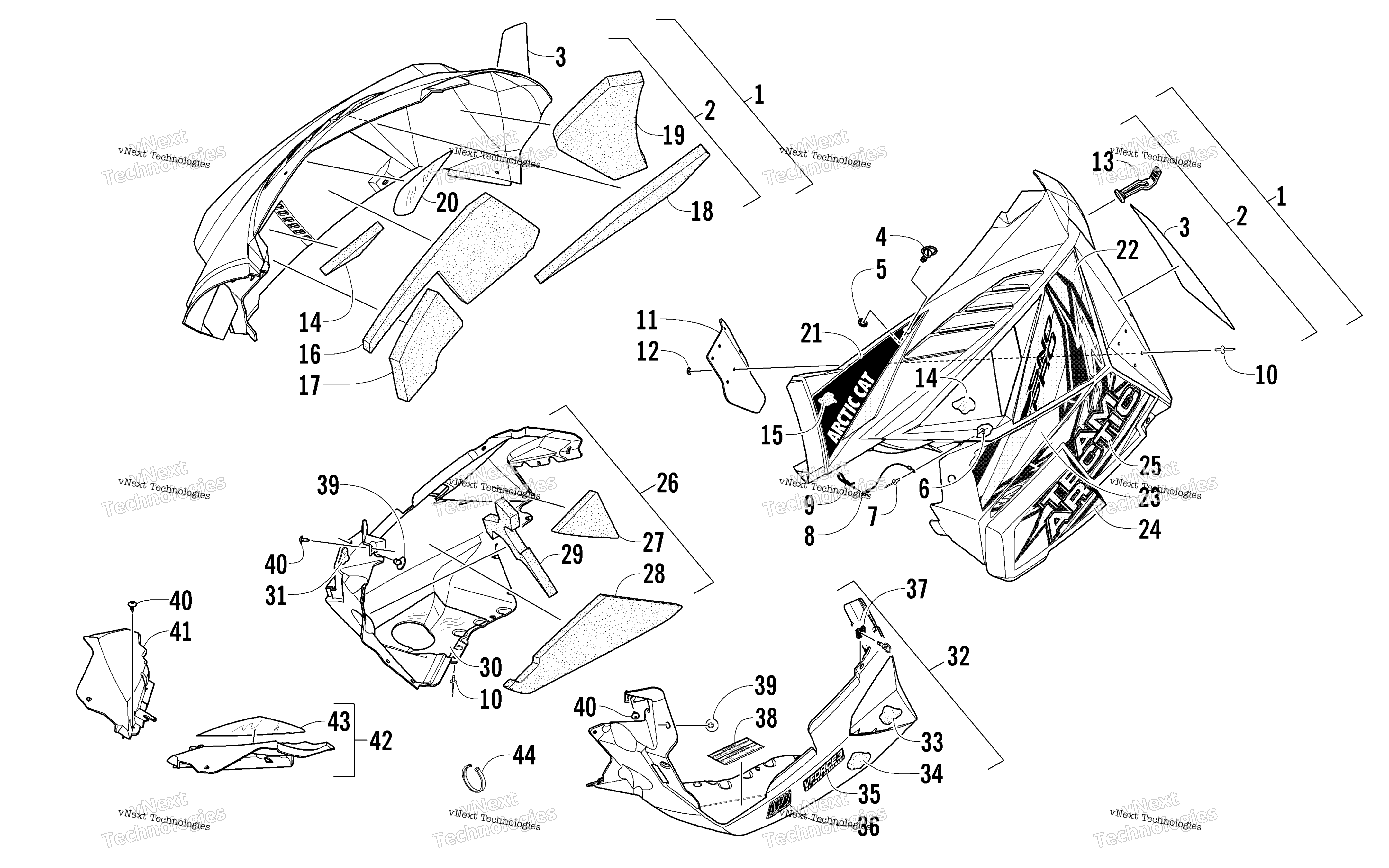 Skid Plate и Side панель узел