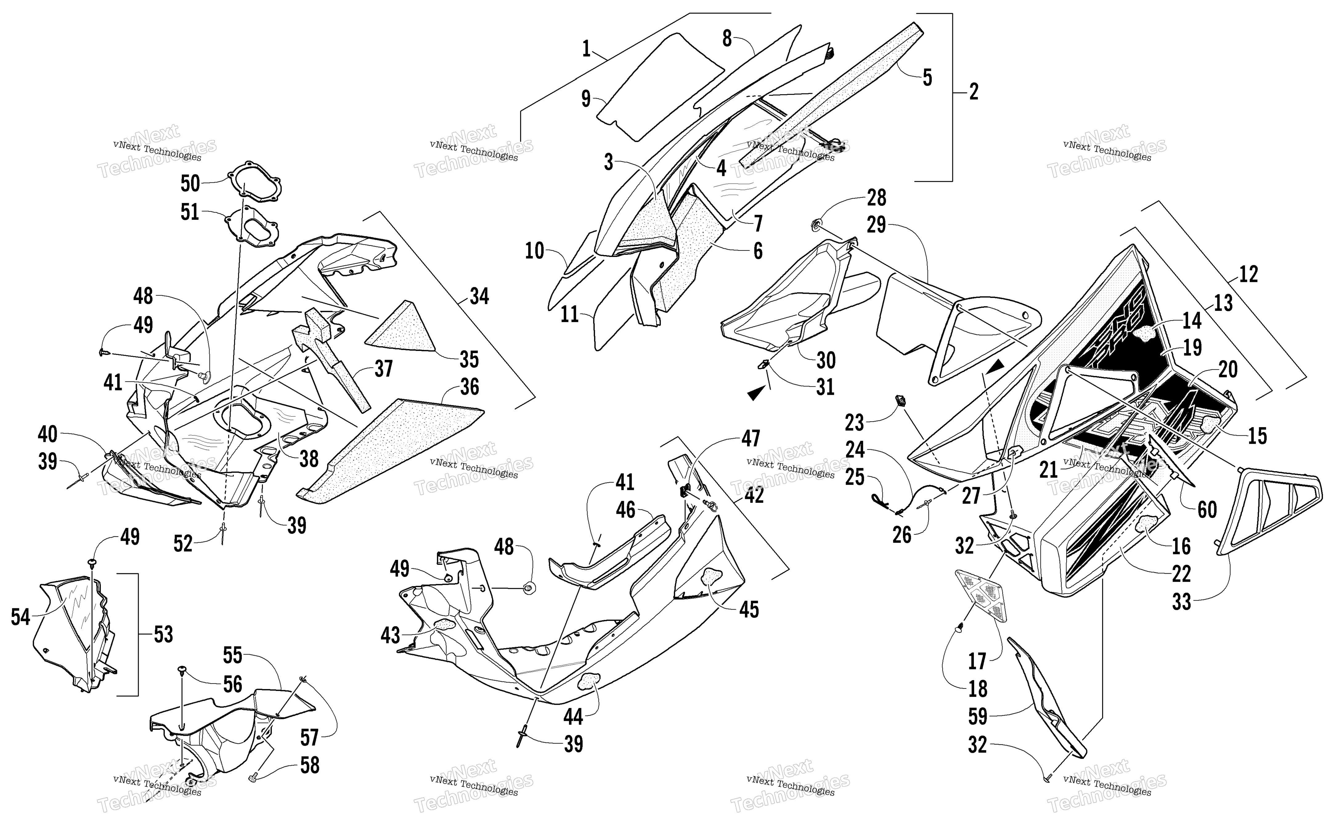 Skid Plate и Side панель узел