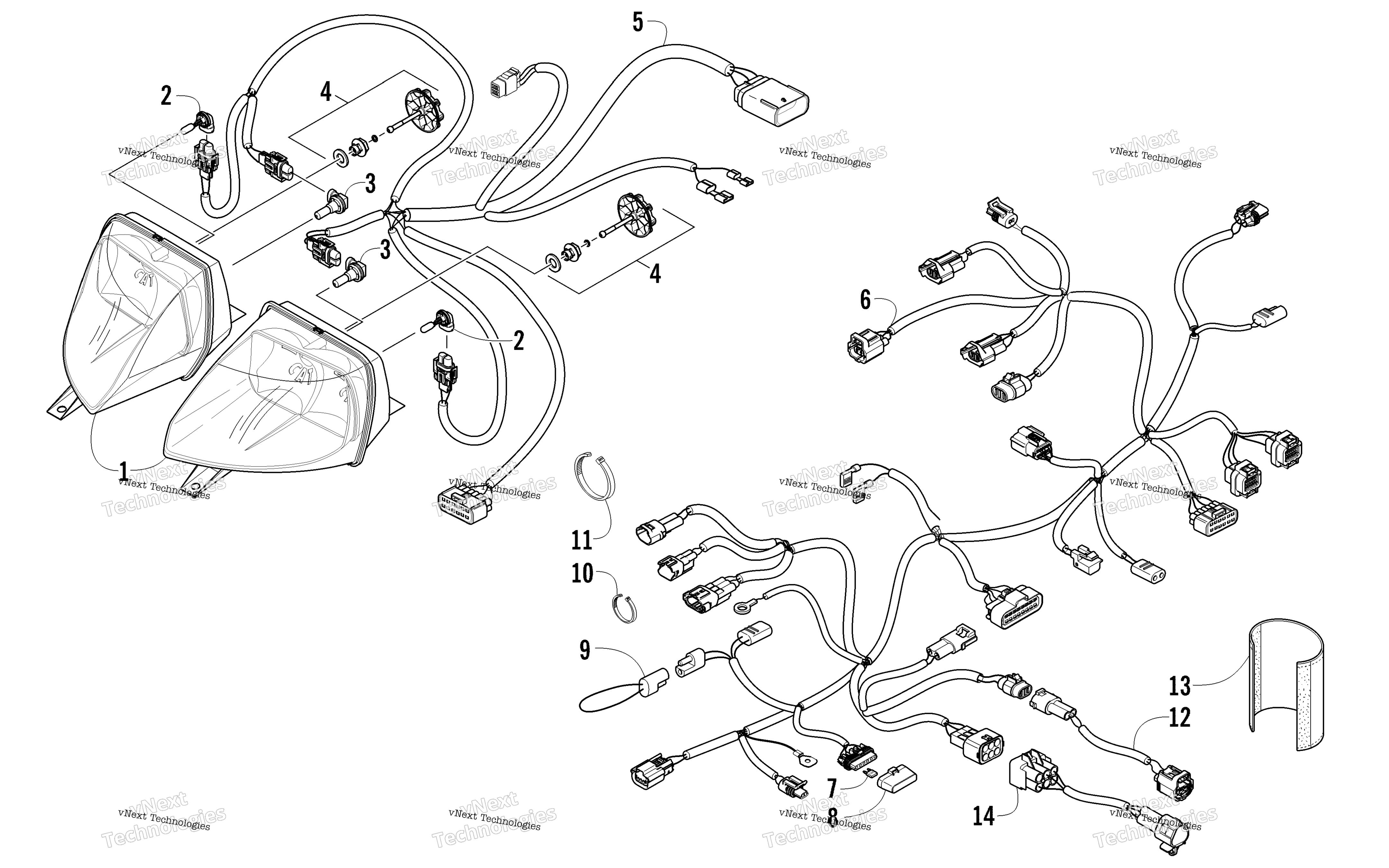 Фара And Wiring Assemblies
