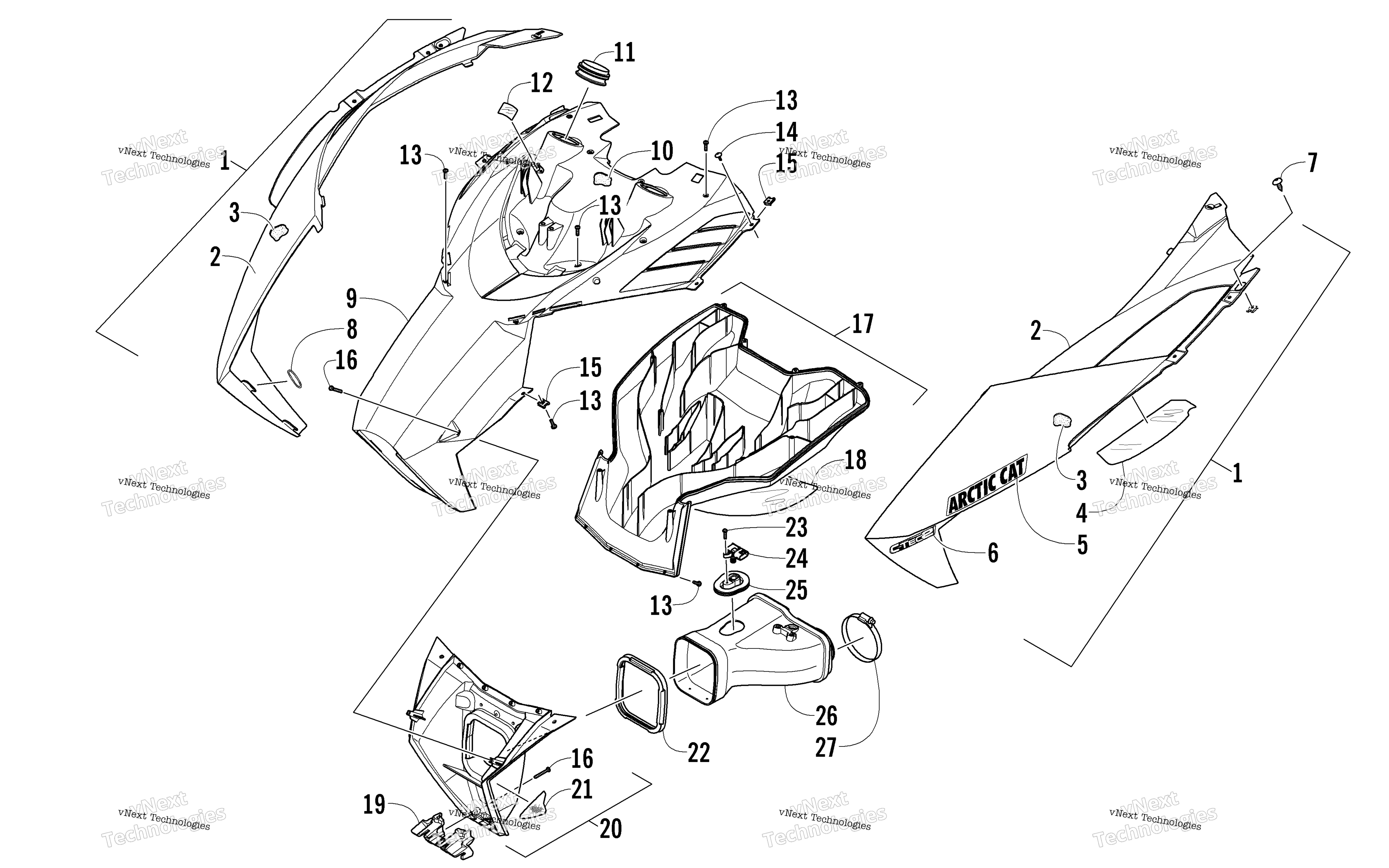 Капот And Air Intake Assembly
