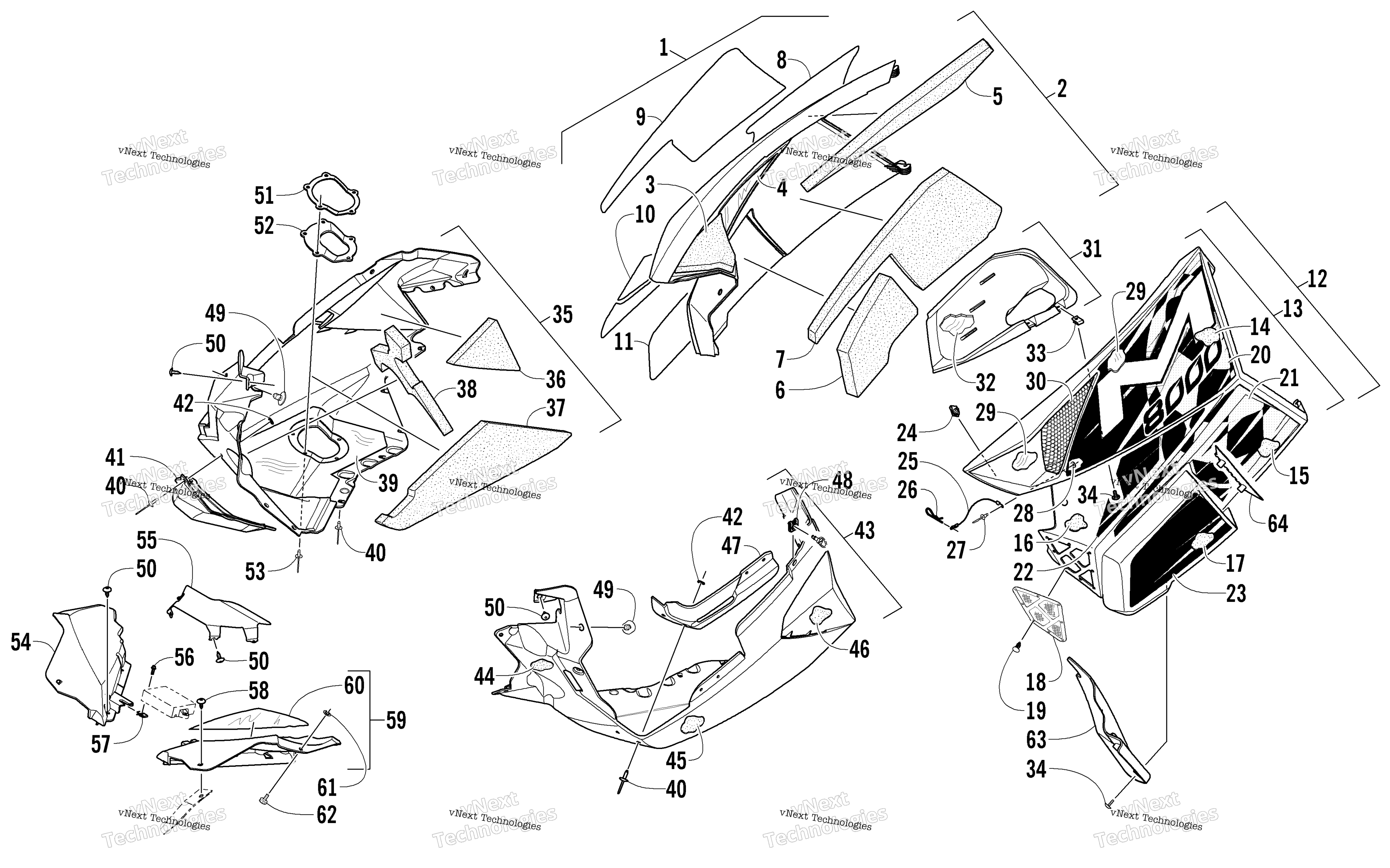 Skid Plate и Side панель узел