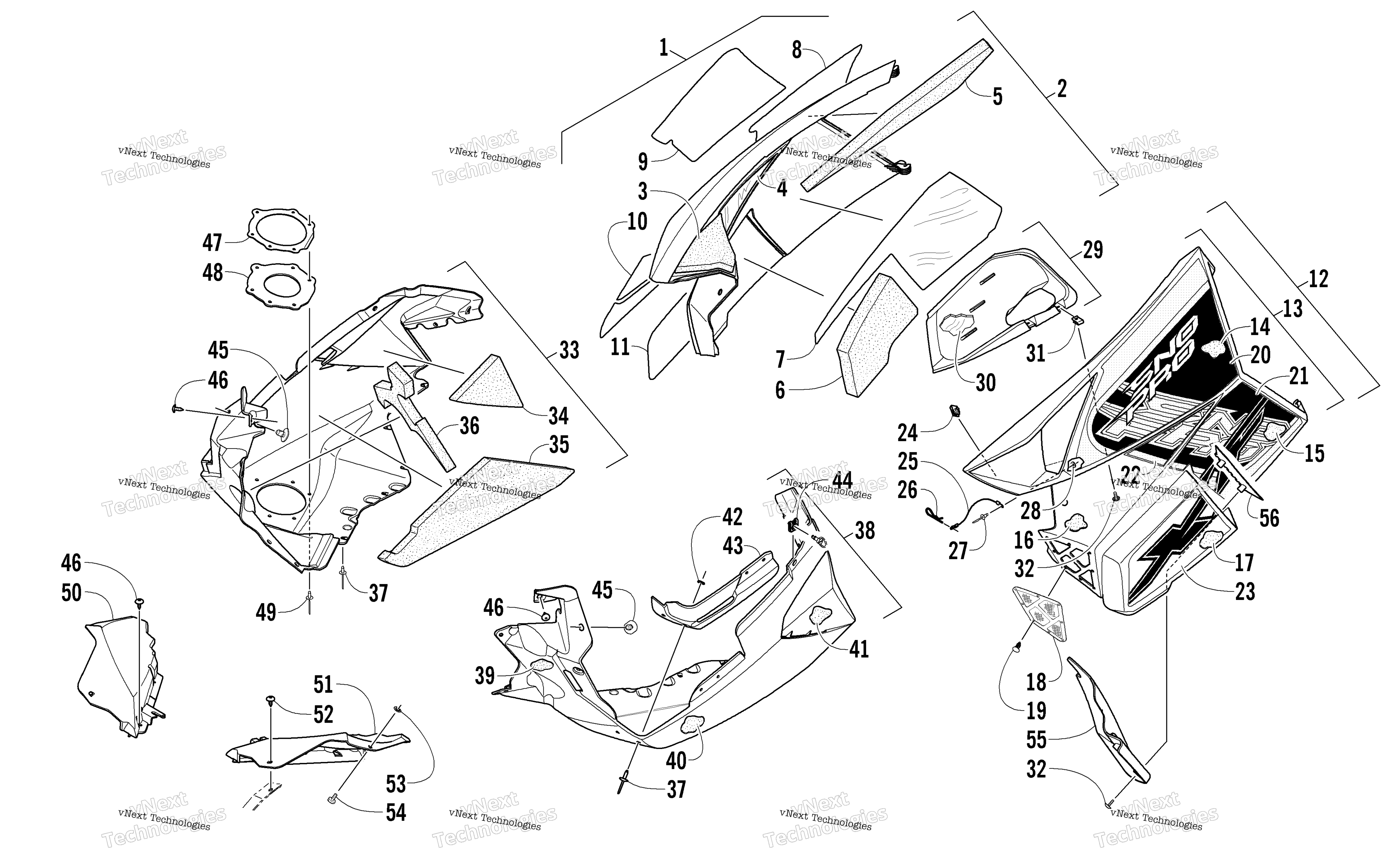 Skid Plate и Side панель узел
