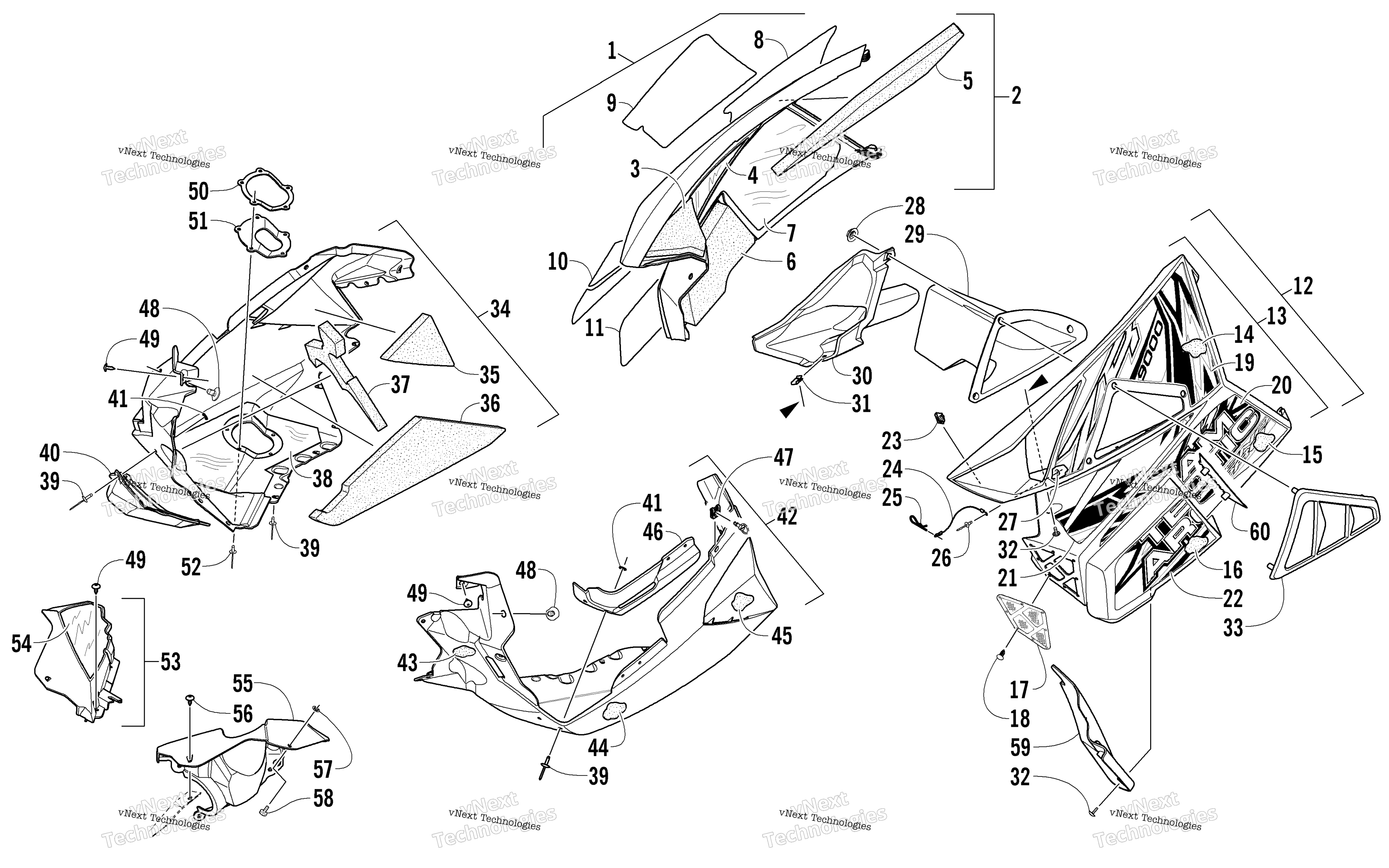 Skid Plate и Side панель узел