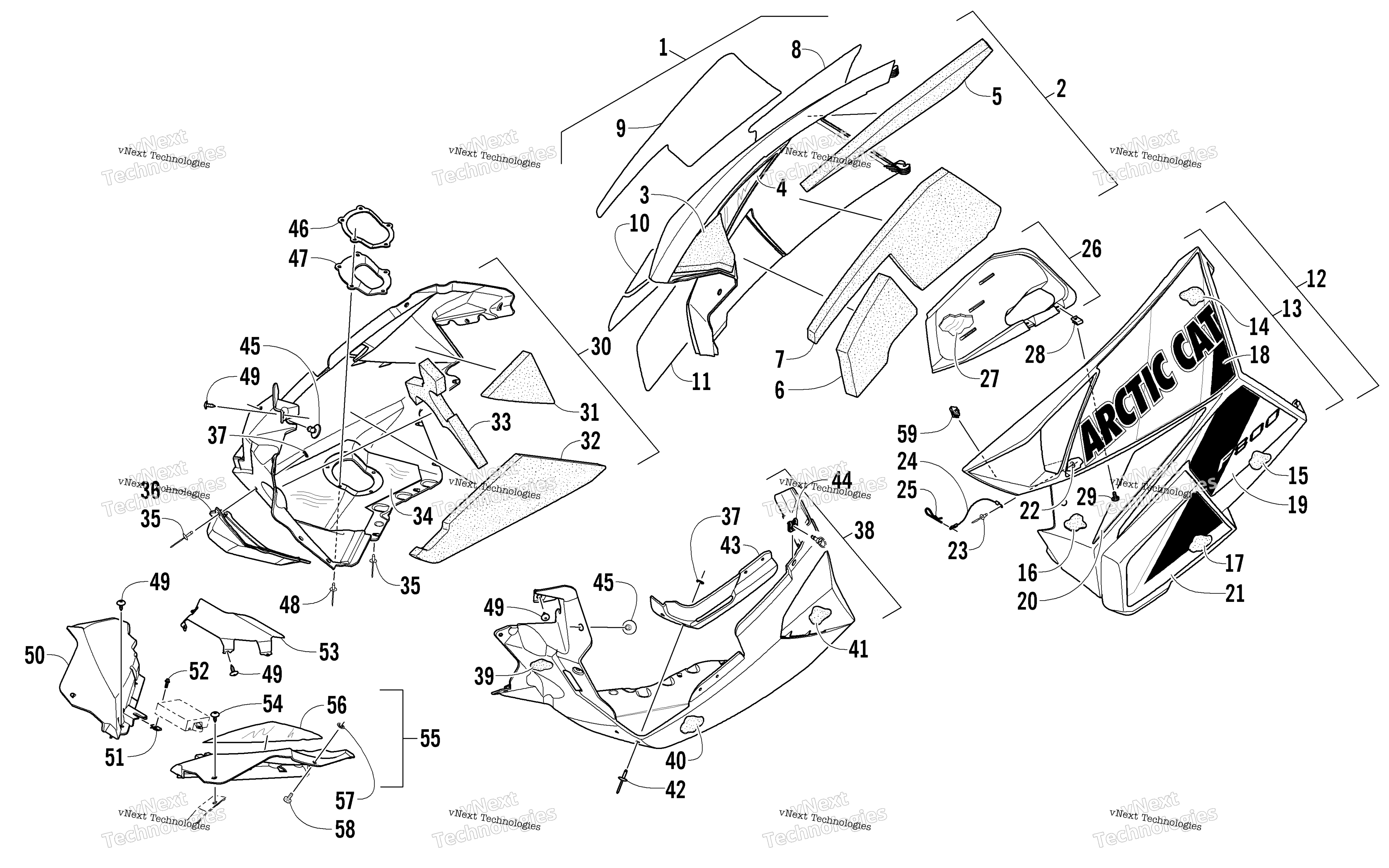 Skid Plate и Side панель узел