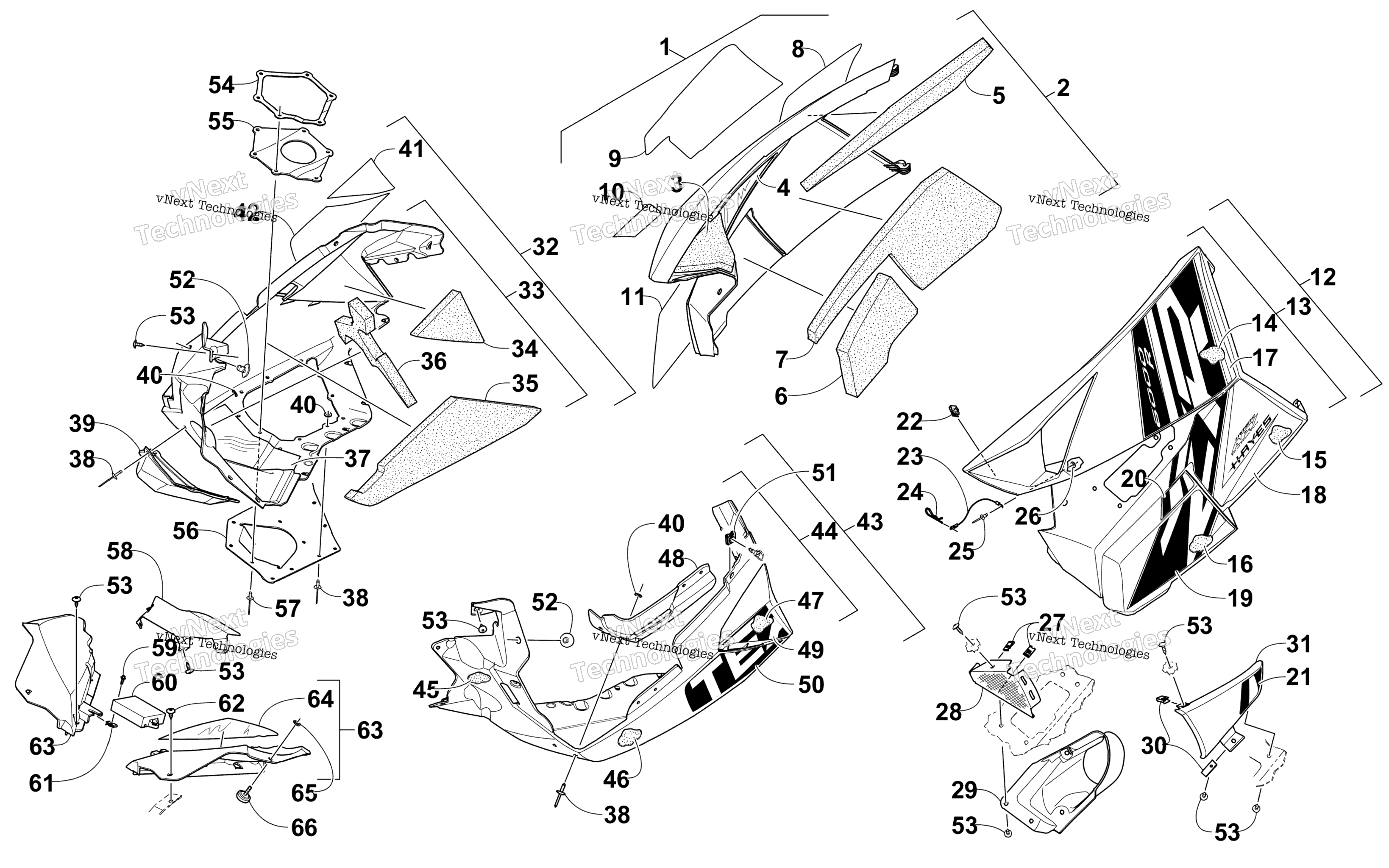 Skid Plate и Side панель узел