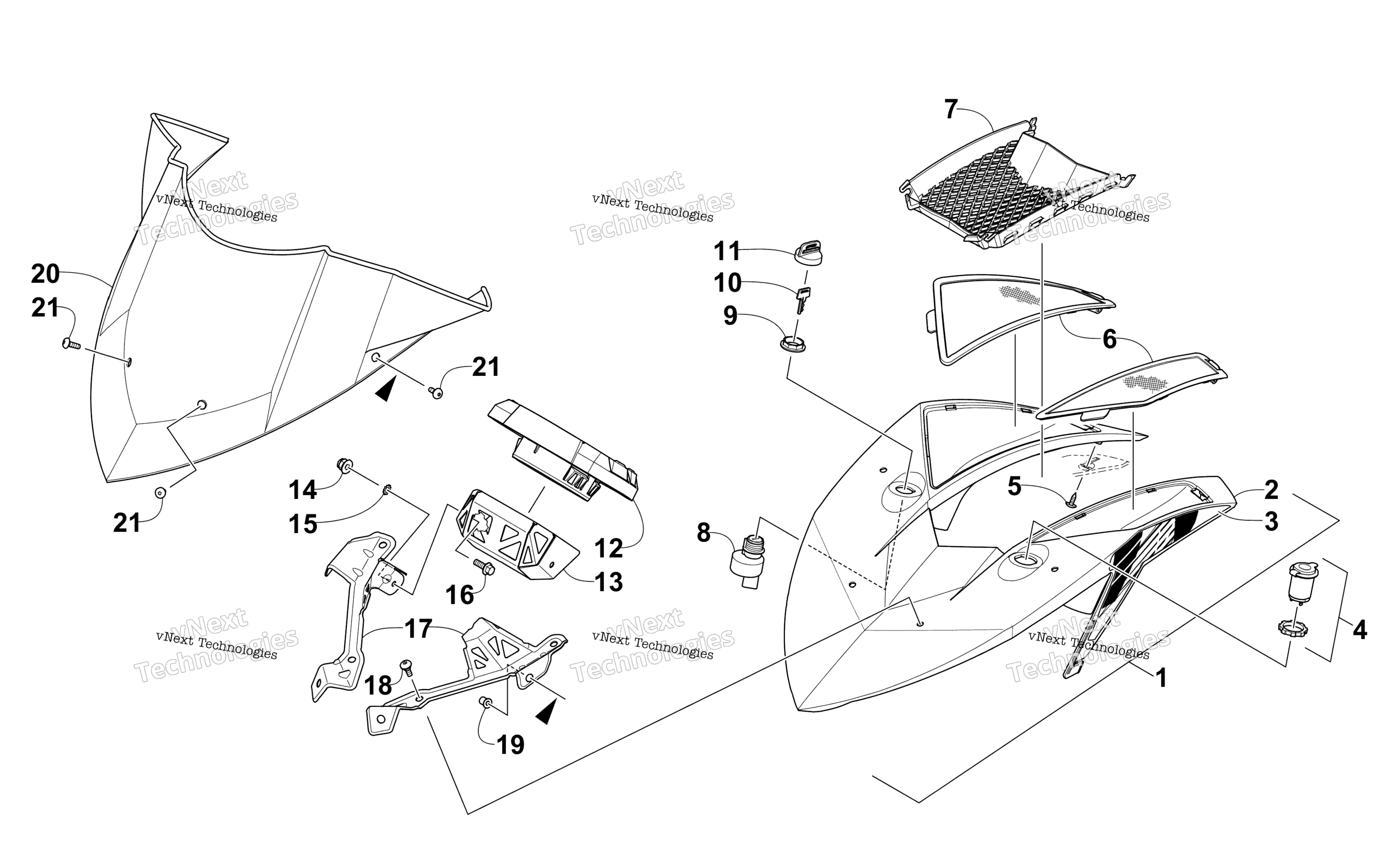 Ветровое стекло And Instruments Assemblies