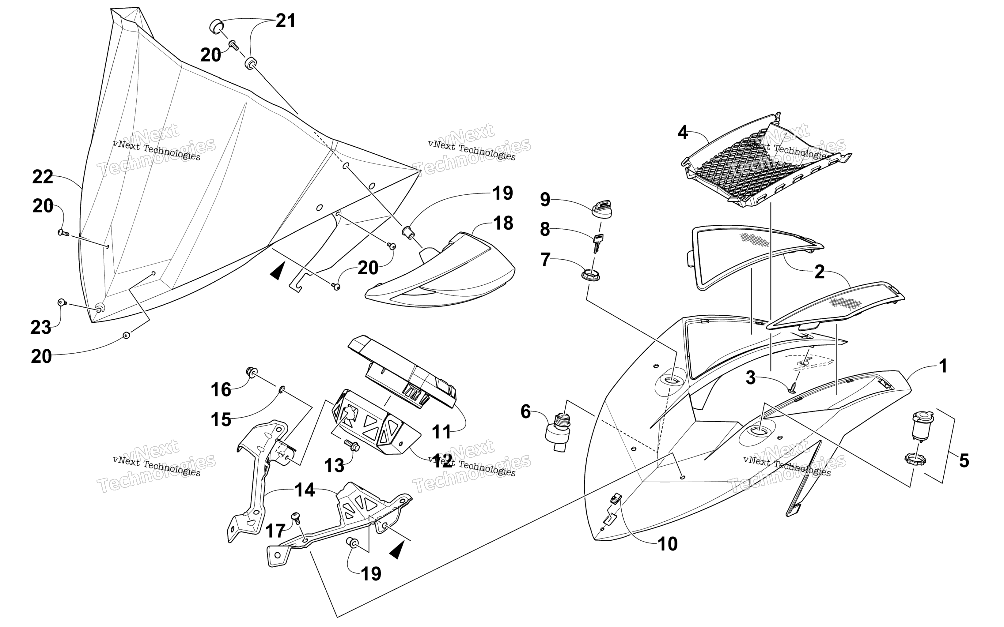 Ветровое стекло And Instruments Assemblies