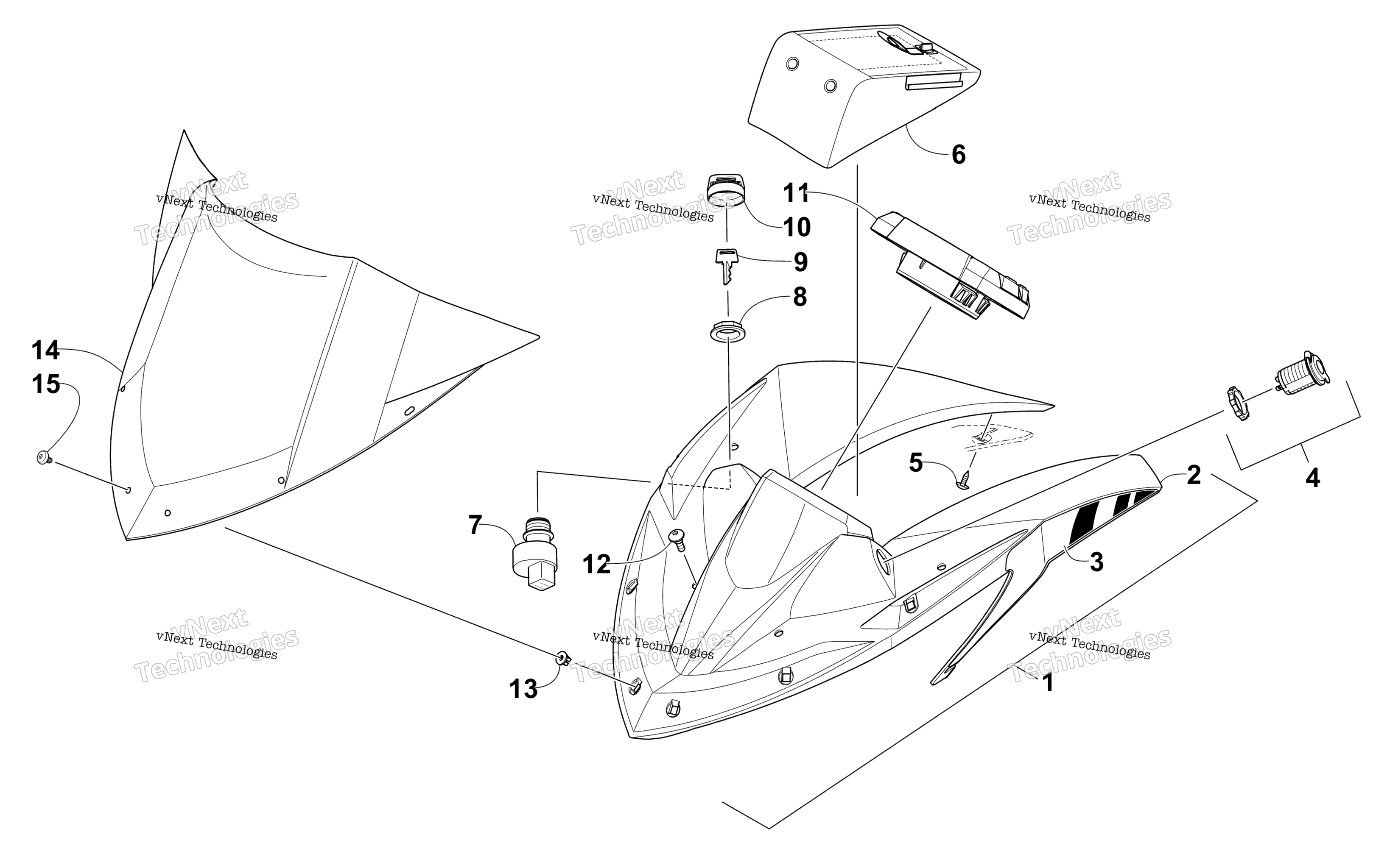 Ветровое стекло And Instruments Assemblies