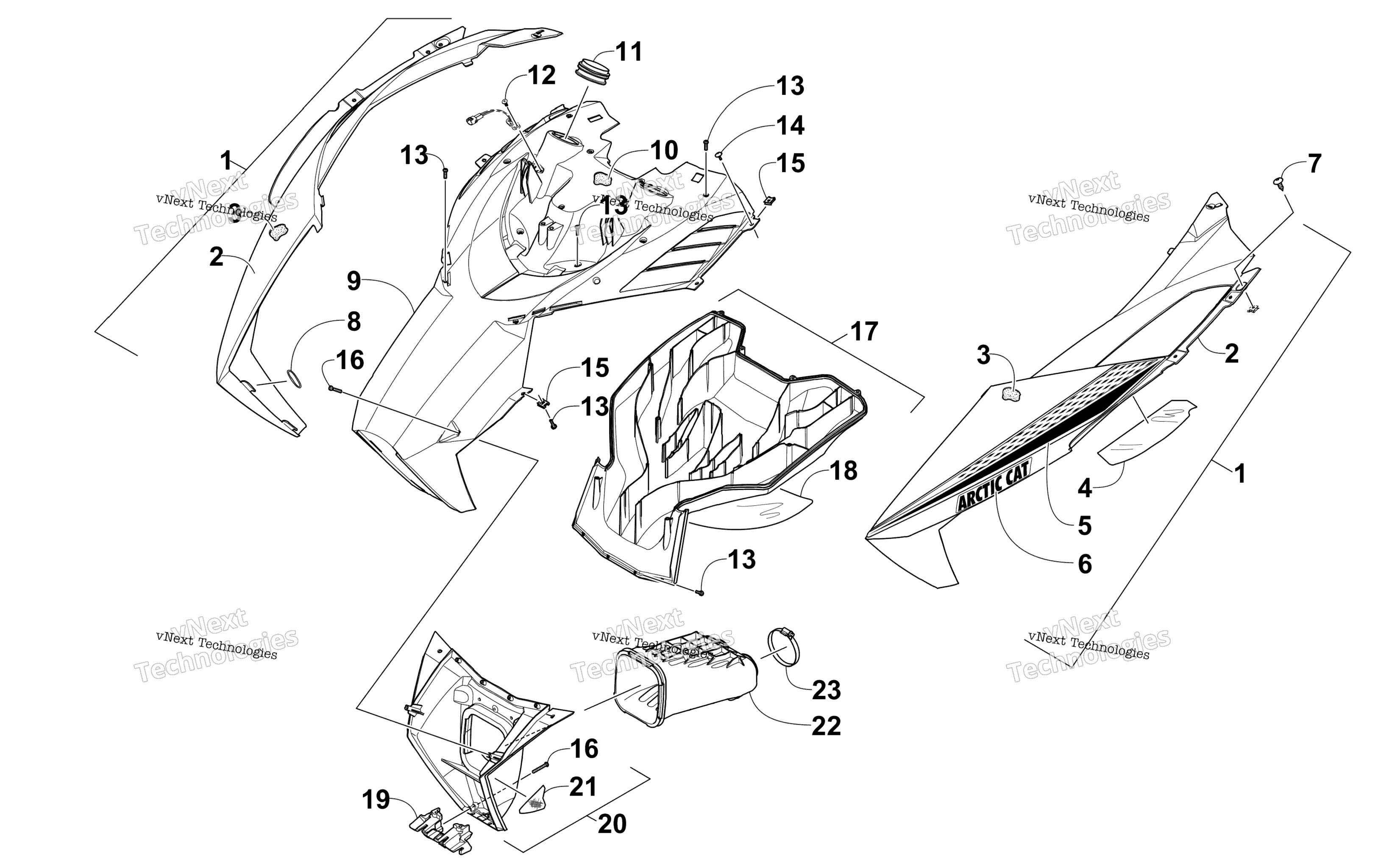 Капот And Air Intake Assembly