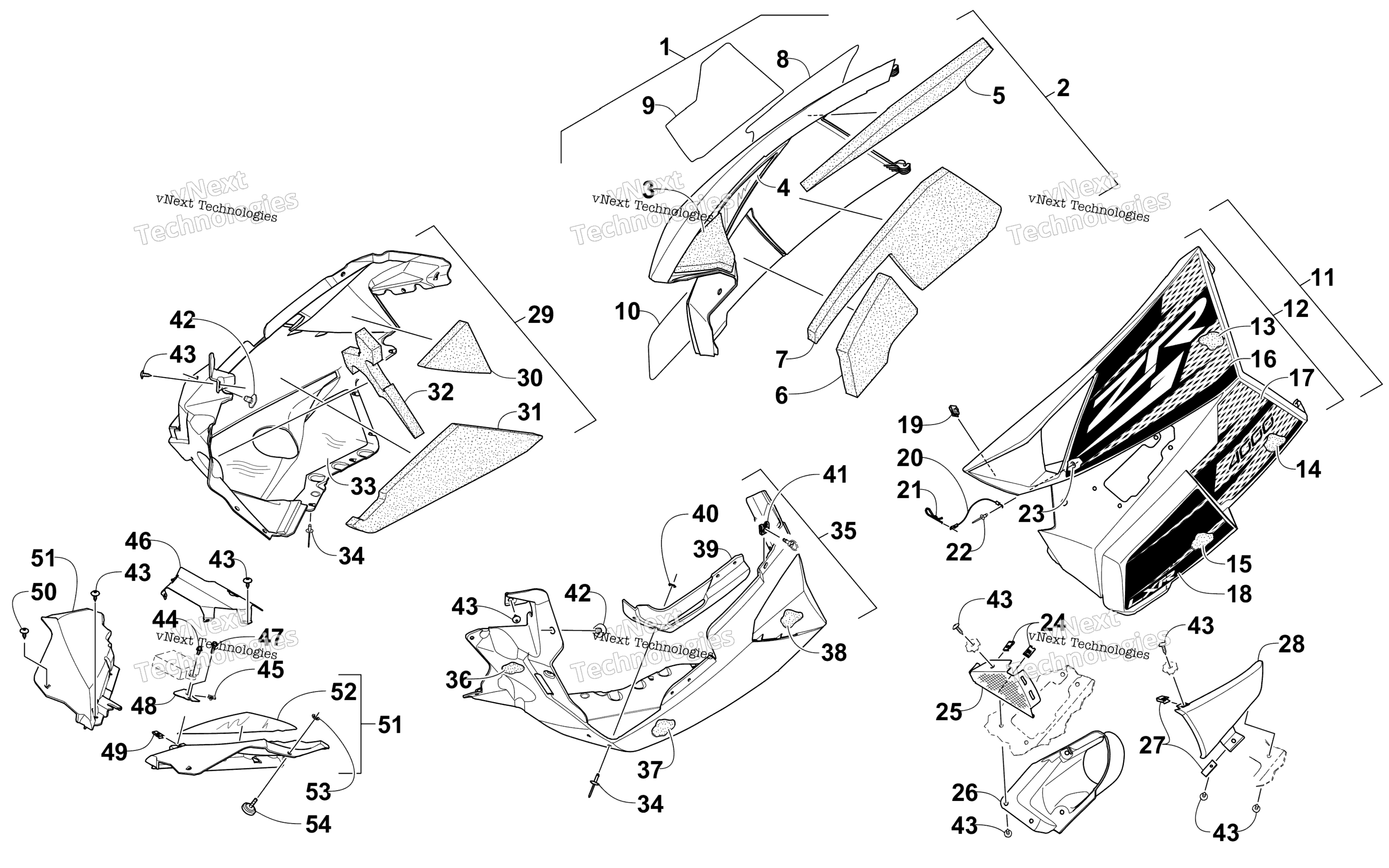 Skid Plate и Side панель узел
