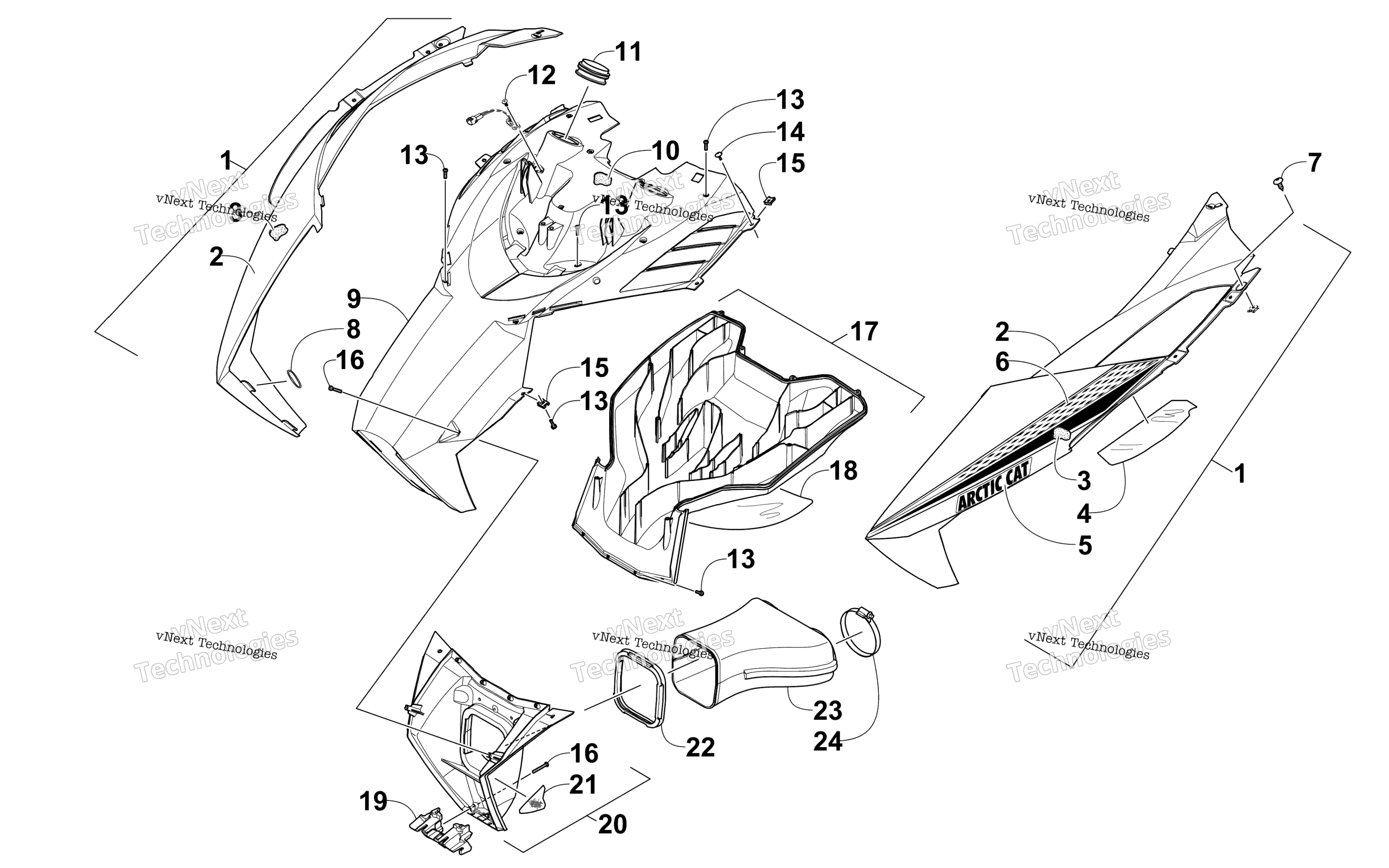 Капот And Air Intake Assembly
