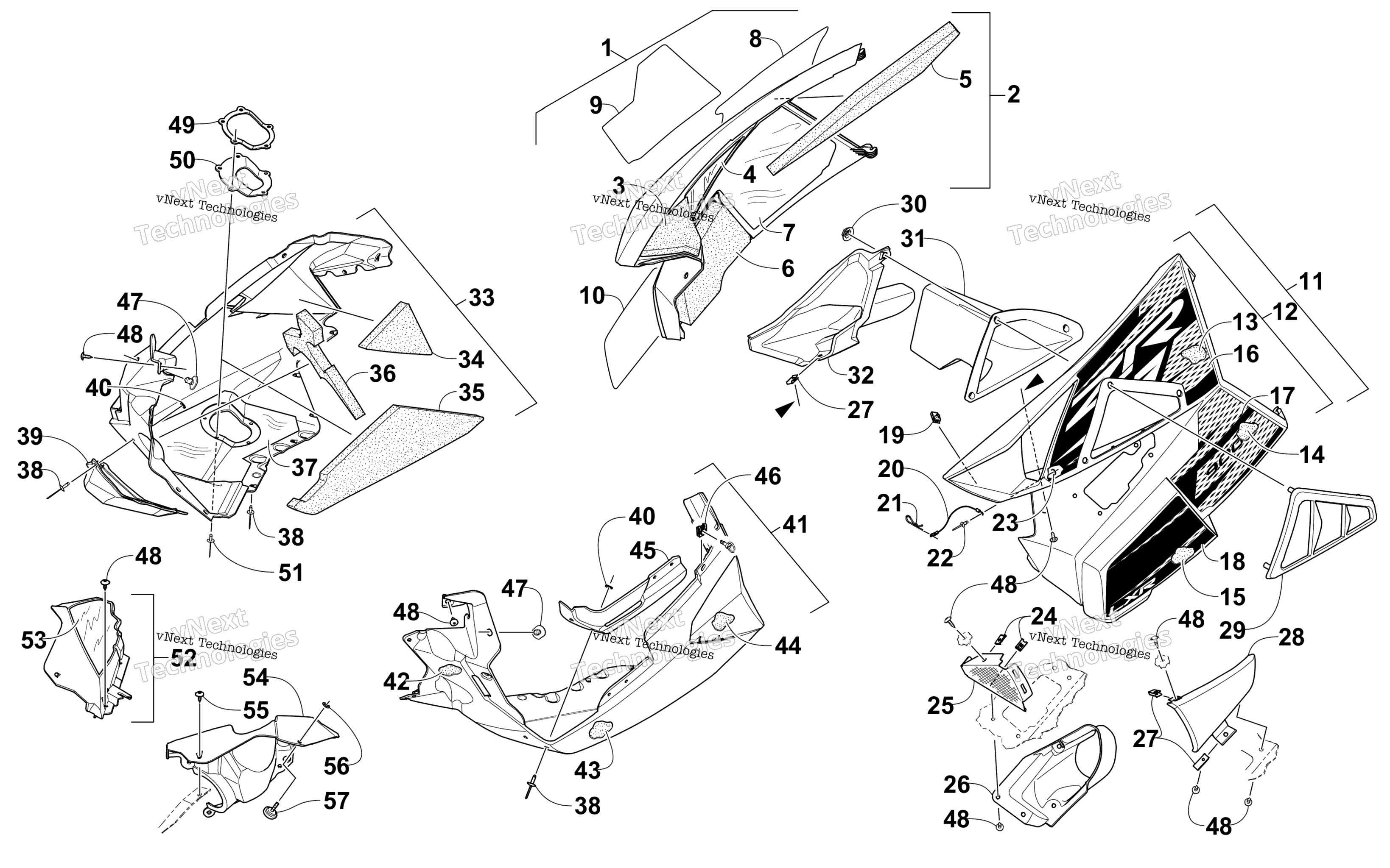 Skid Plate и Side панель узел