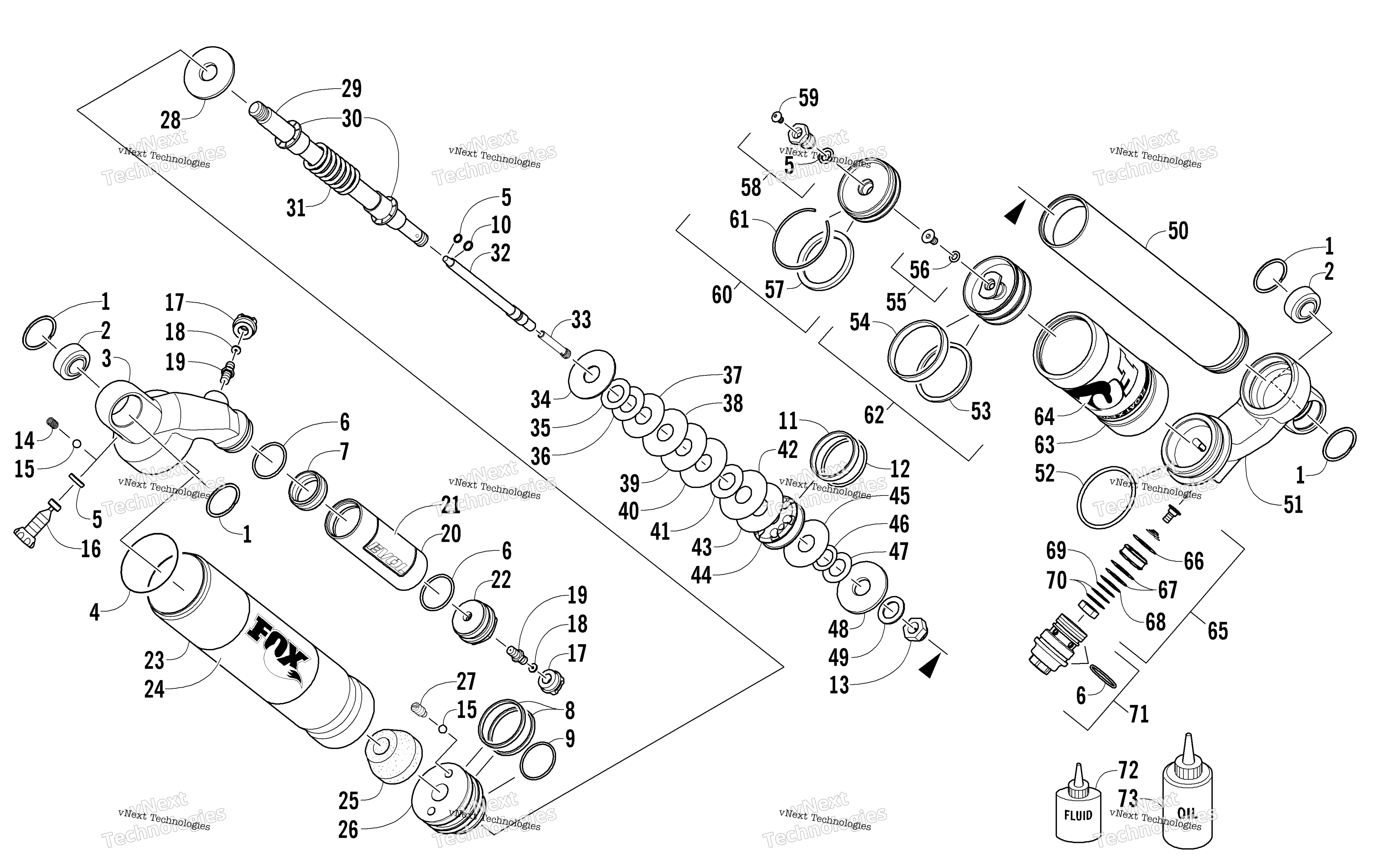 Передняя часть Suspension Shock Absorber